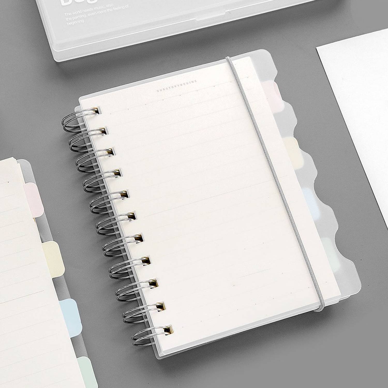 PP Cover A6 Spiral Notebook w/ Elastic Band 7