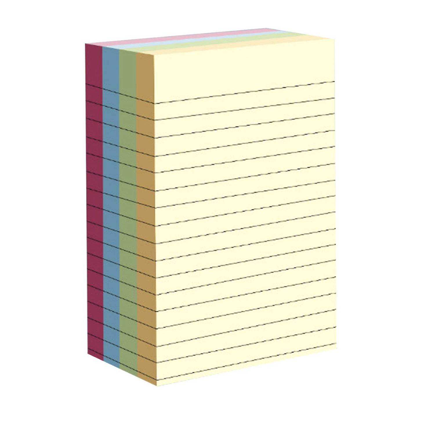 200pcs Assorted Colors Sticky Notes 4 x 6-Inch 10