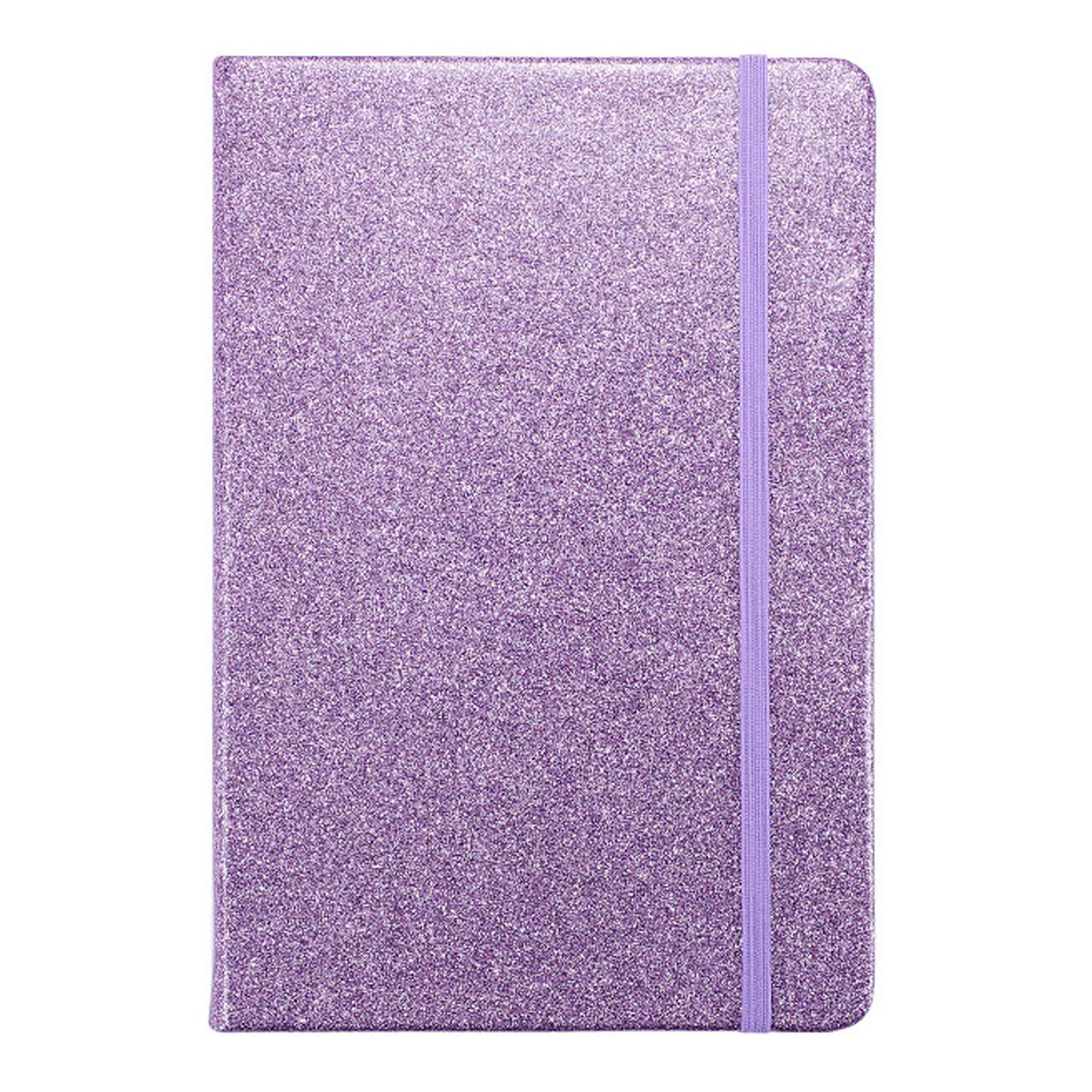 A5 Glitter PU Leather Notebook w/ Strap 5
