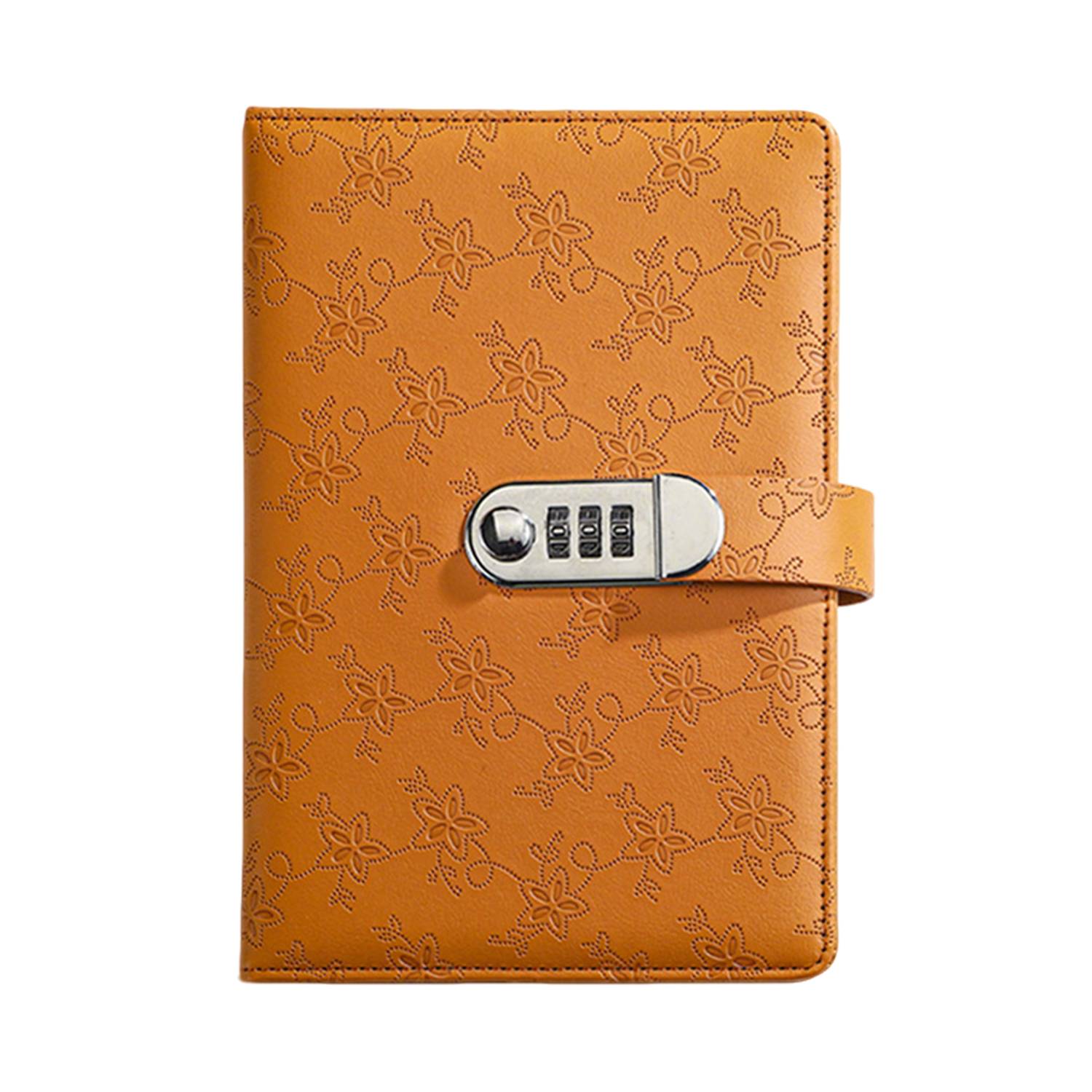 A5 PU Leather Business Notebook w/ Password Lock 7