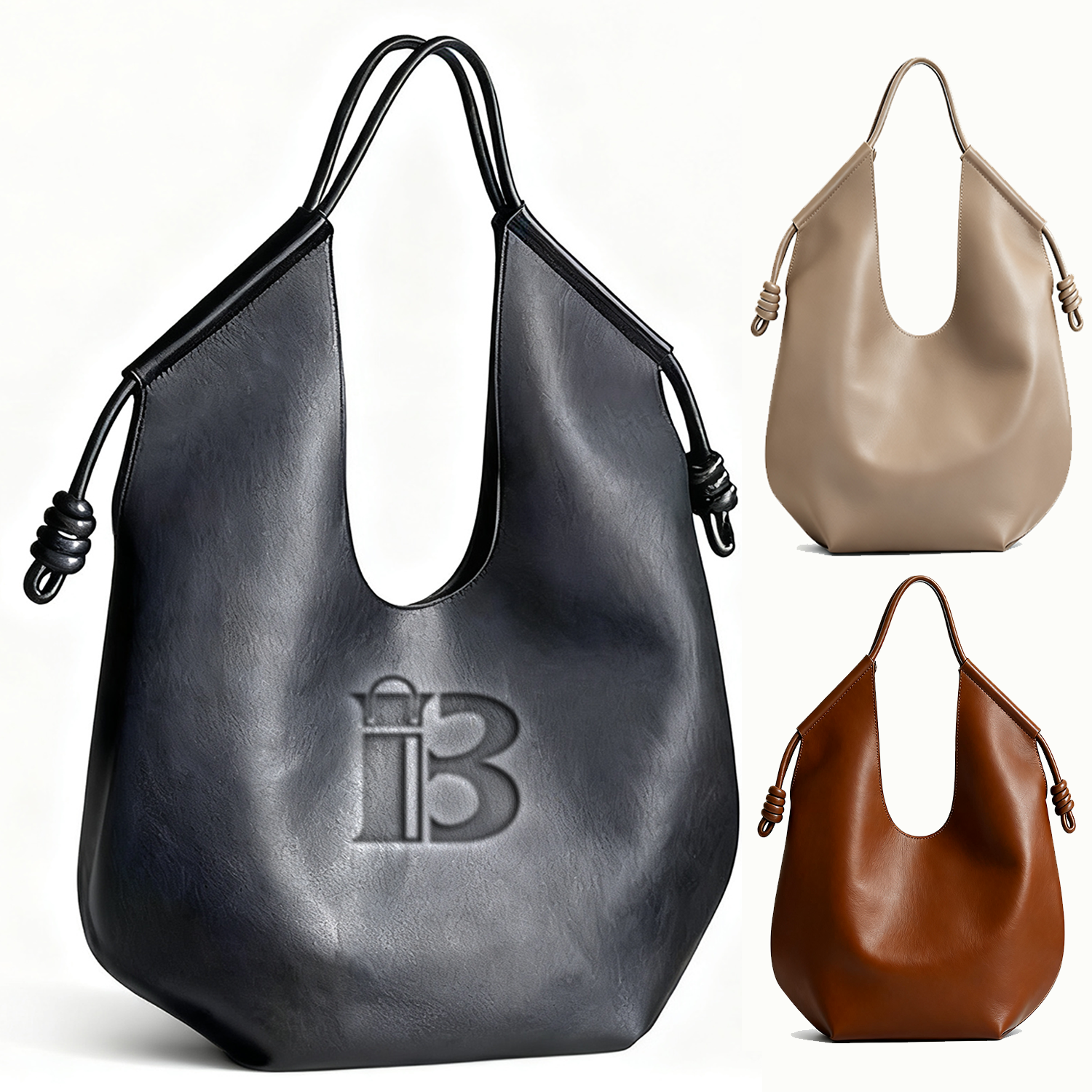PU Leather Large Capacity Tote Bag
