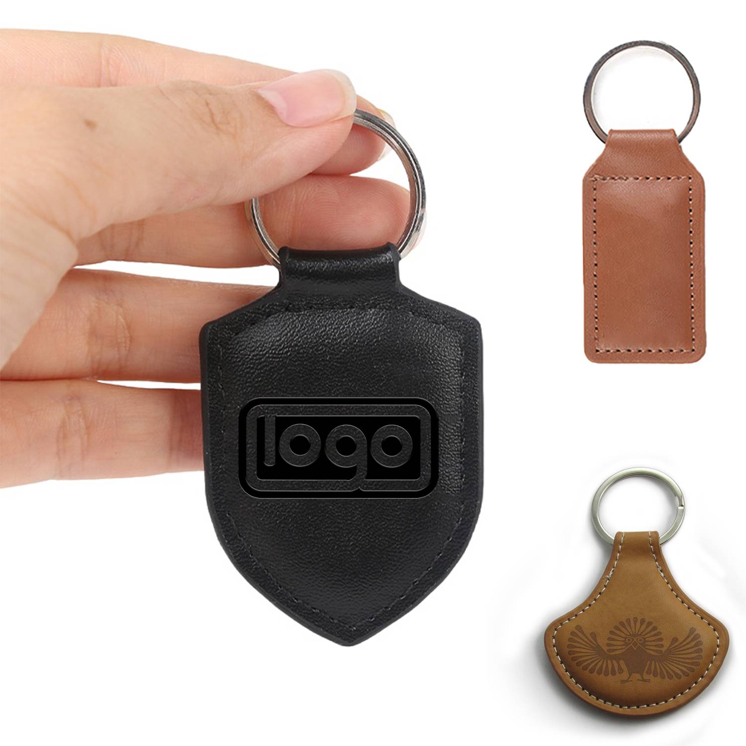 PU Leather Keychain Pendant 3