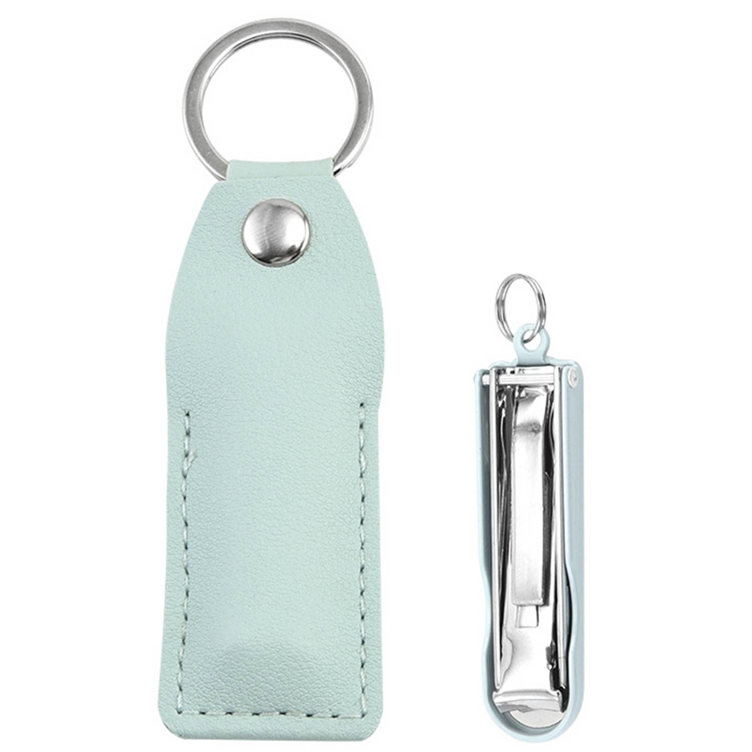 Portable Folding Nail Clipper w/ PU Leather Holder 6
