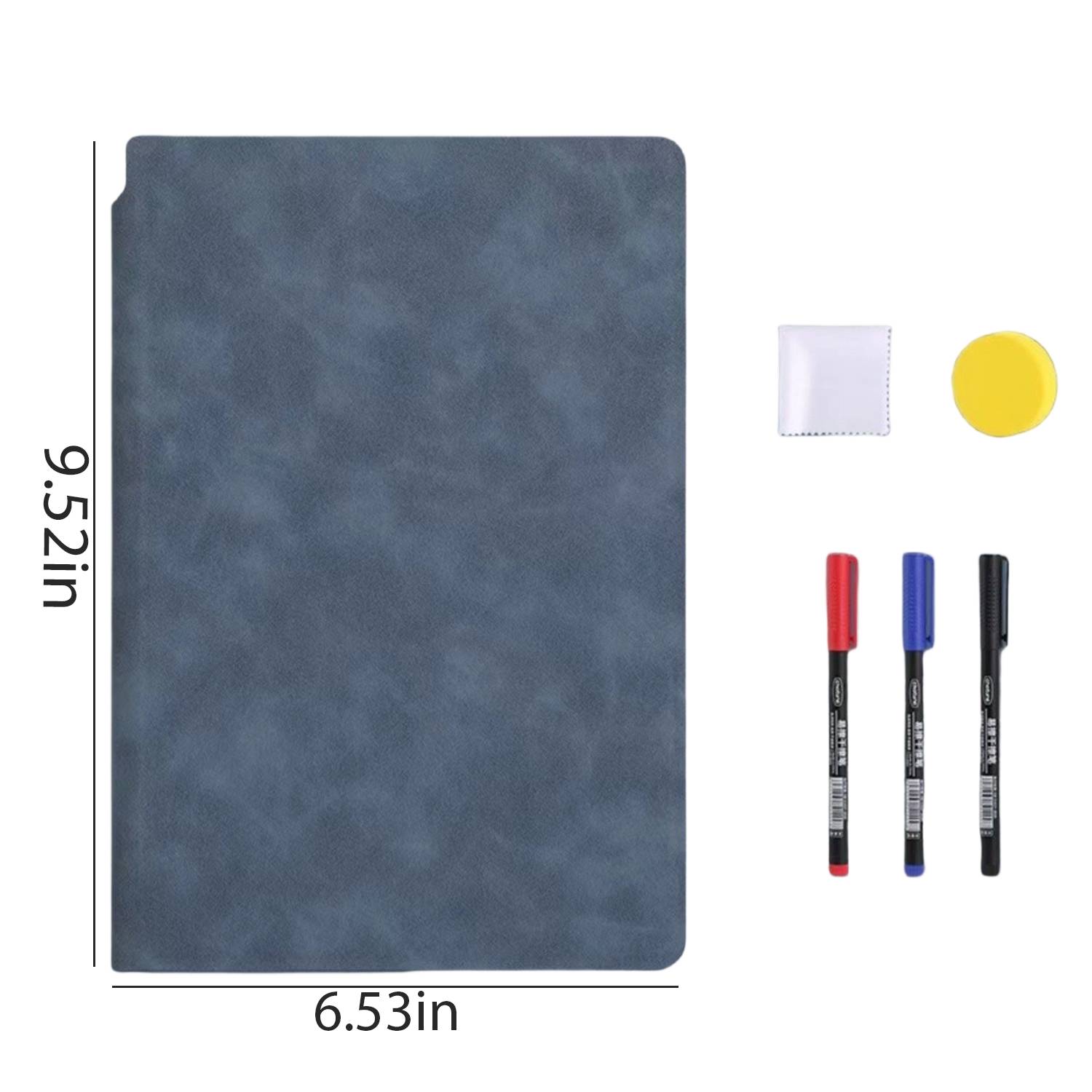 Reusable A5 Dry Erase Whiteboard Notebook Set 10