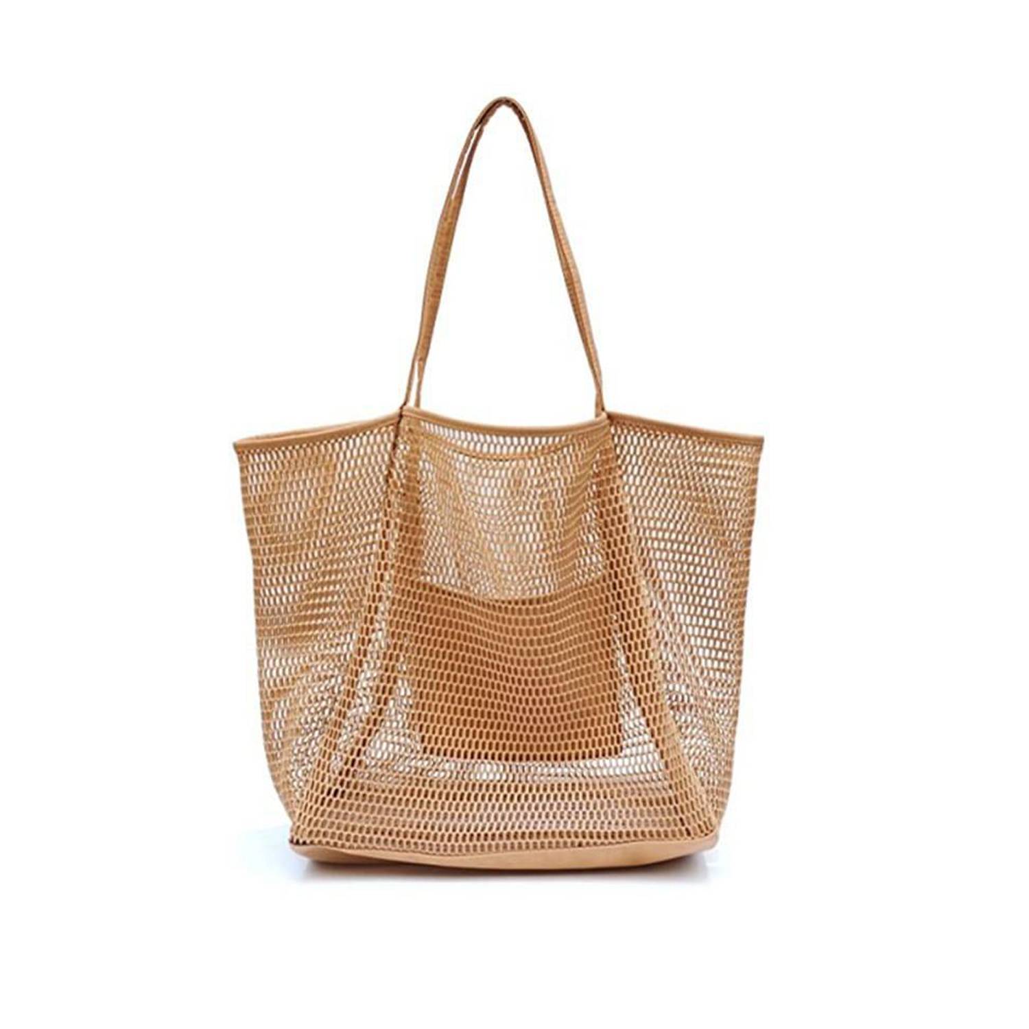 Mesh Beach Tote Womens Shoulder Handbag 11