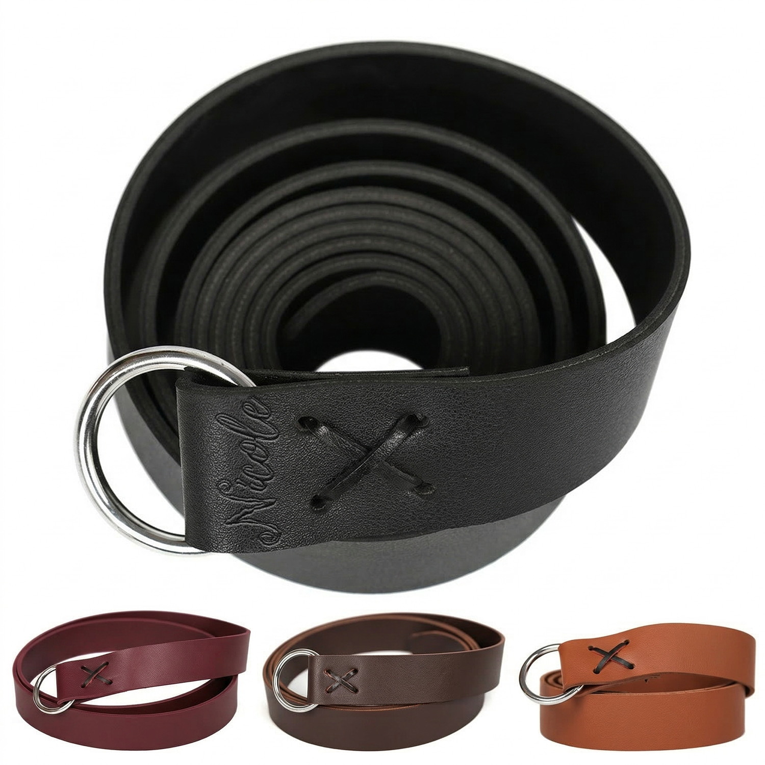 Casual Faux Leather Waist Belt