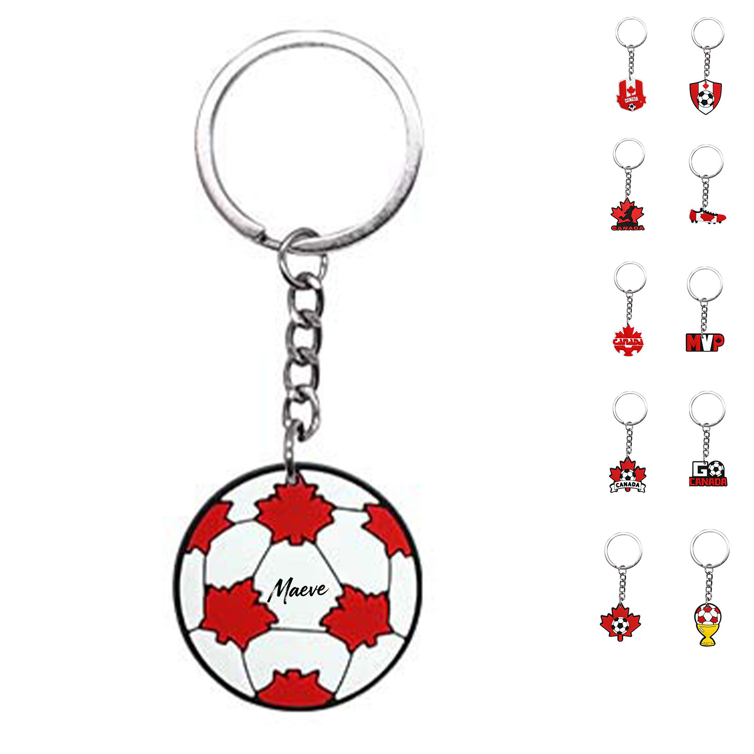 World Cup PVC Soft Rubber Keychain