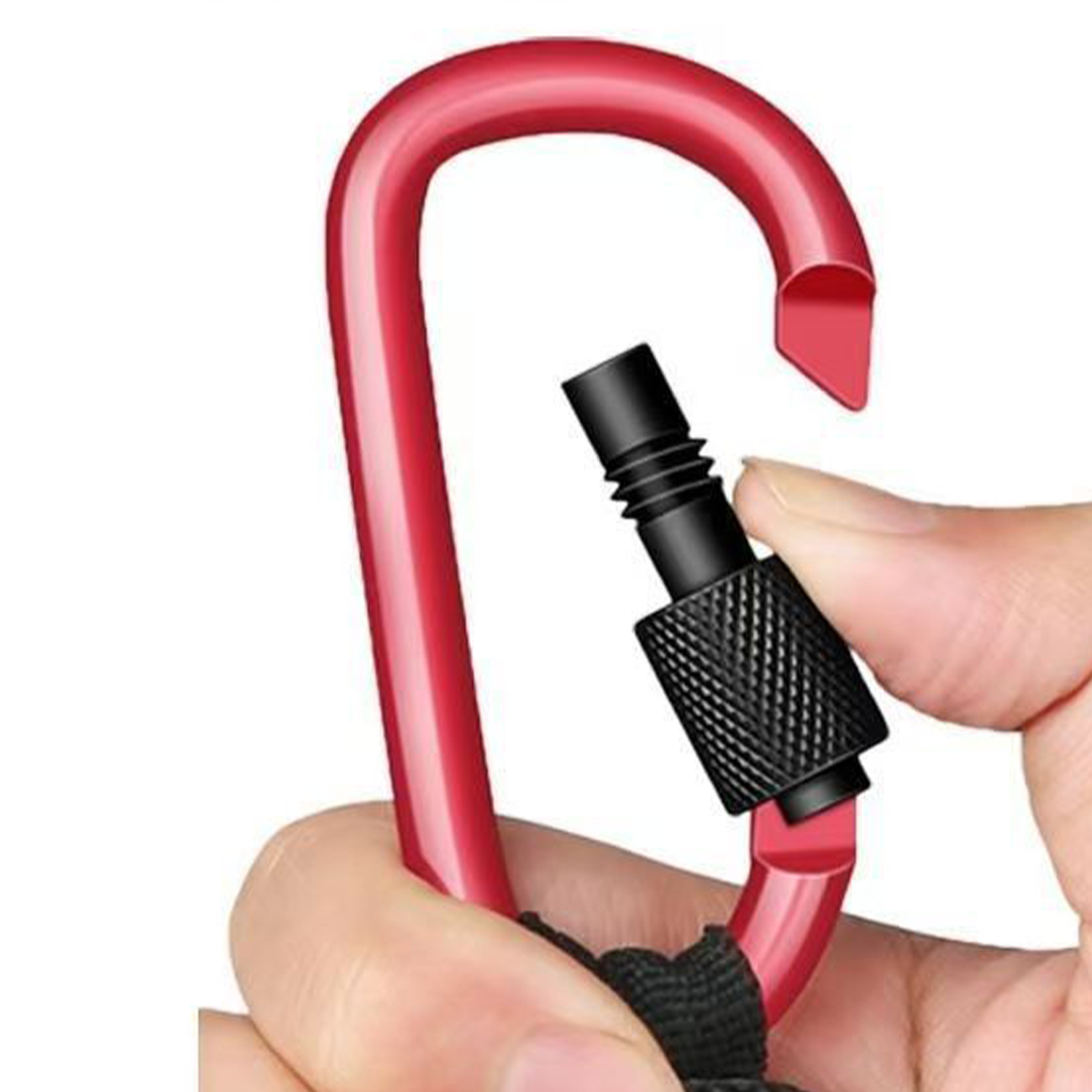 Locking Aluminum D-Shaped Carabiner 9
