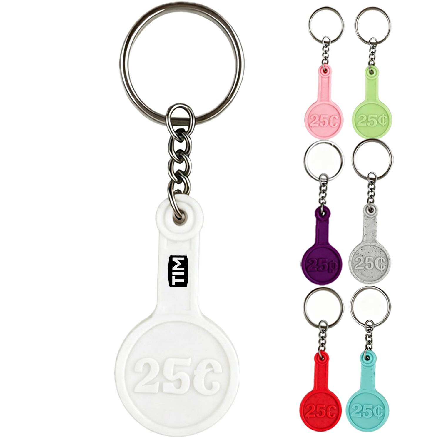 3D Printed 25 Cent Cart Keychain