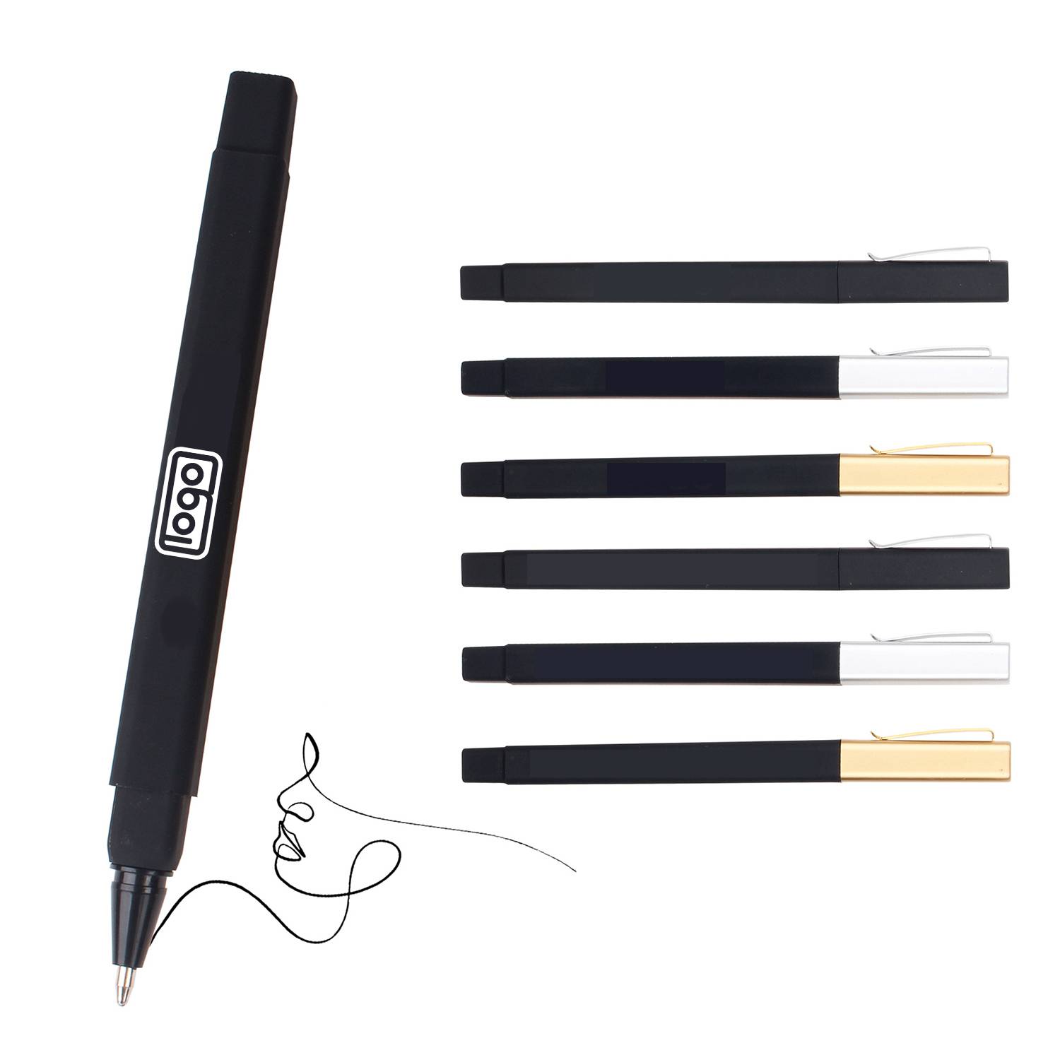 Square Barrel Ballpoint Pen