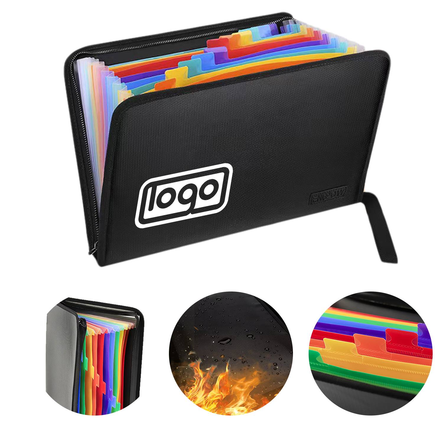 Fireproof Waterproof Accordion File Organizer