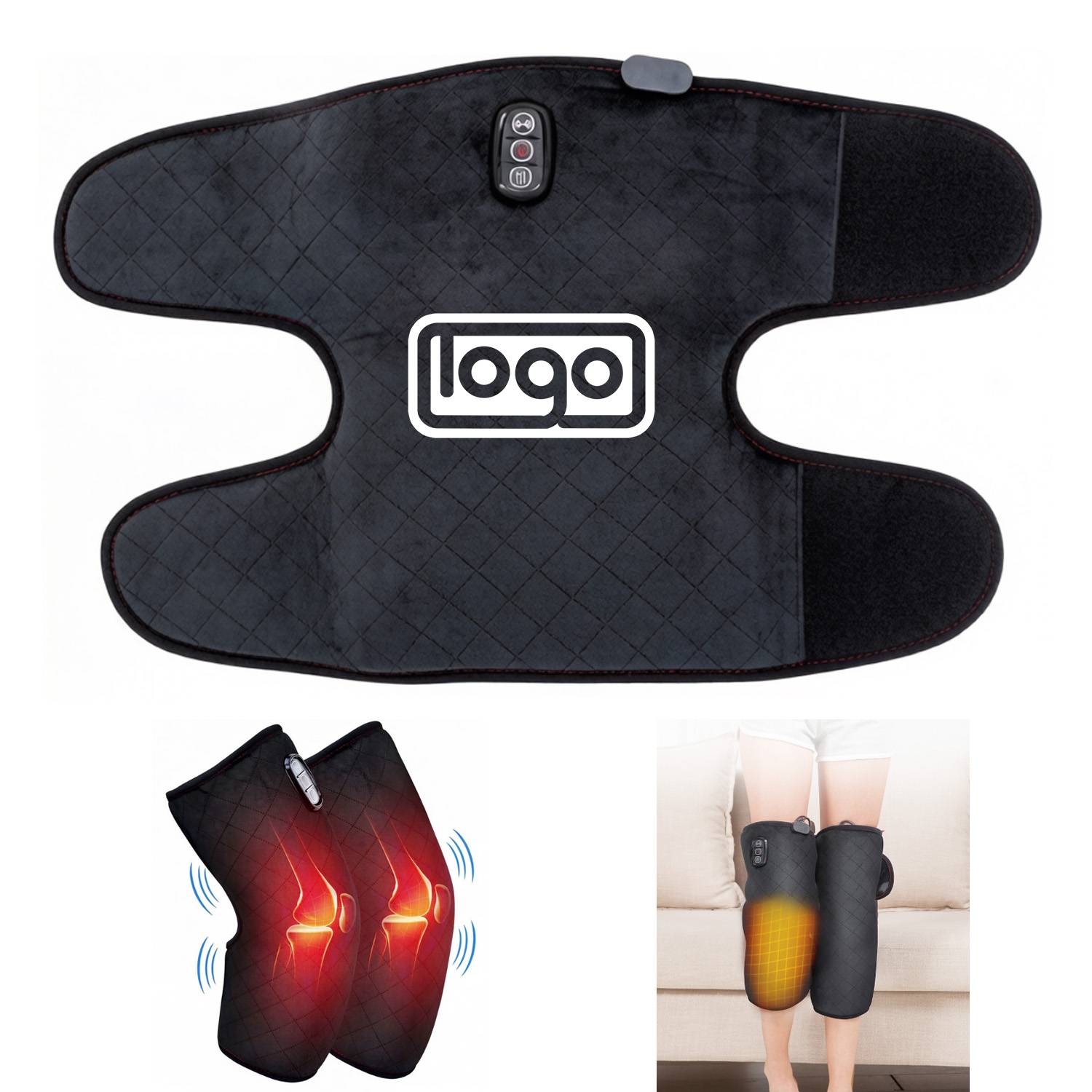 Electric Plush Heated Knee Massager