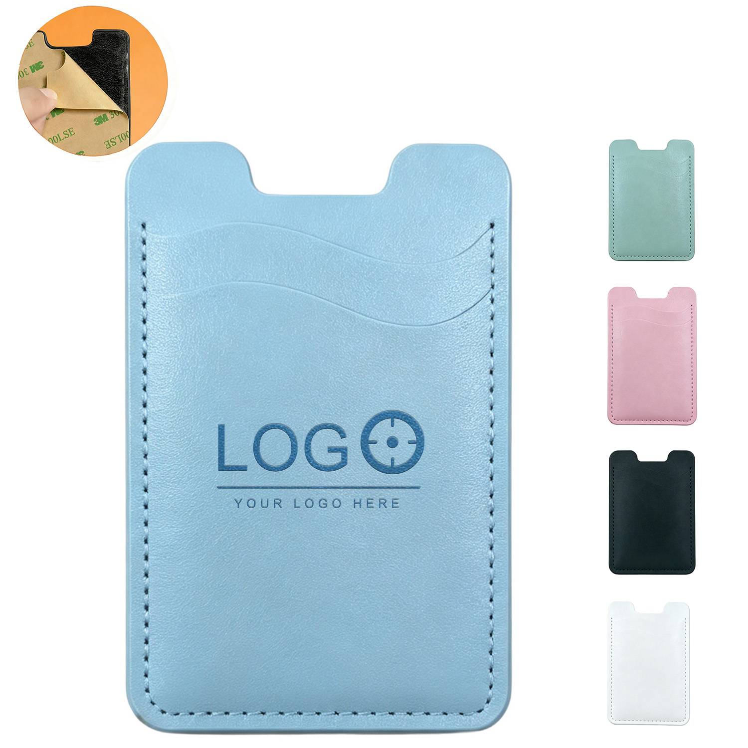 PU Leather Phone Double Layer Card Holder