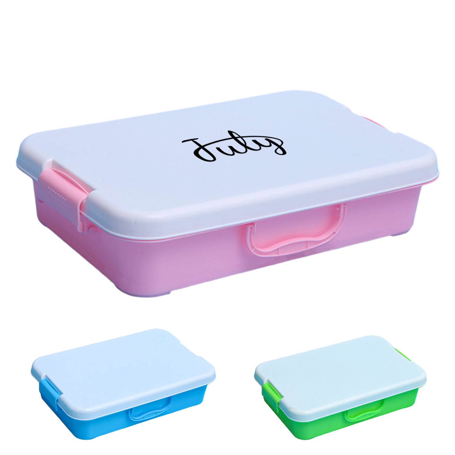 Portable Plastic Storage Box with handle