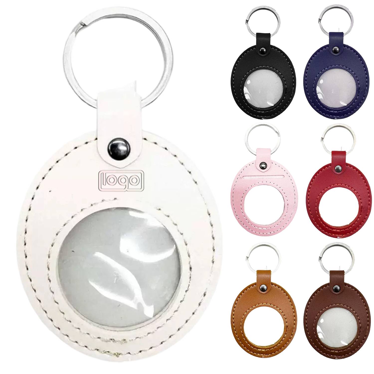 PU Leather Coin Holder Keychain