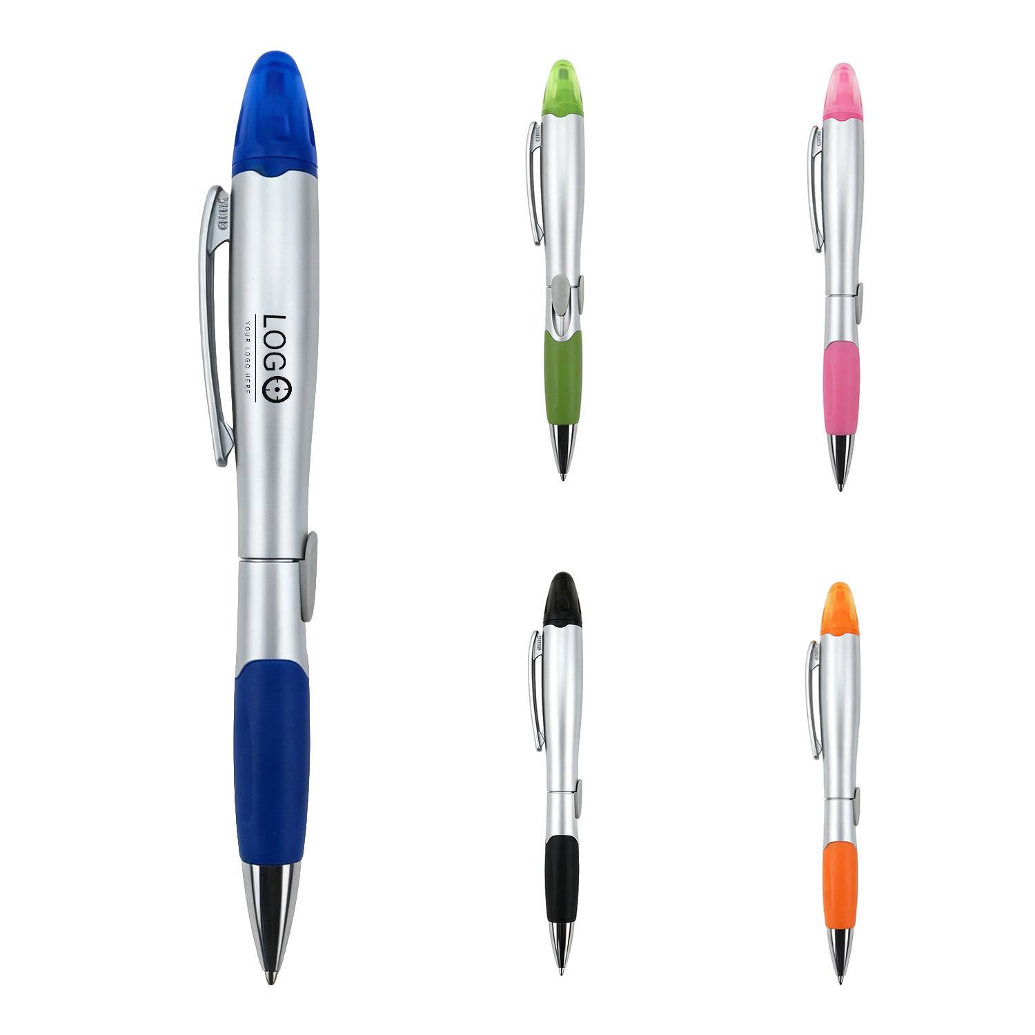 2 In 1 Highlighter Ballpoint Pen
