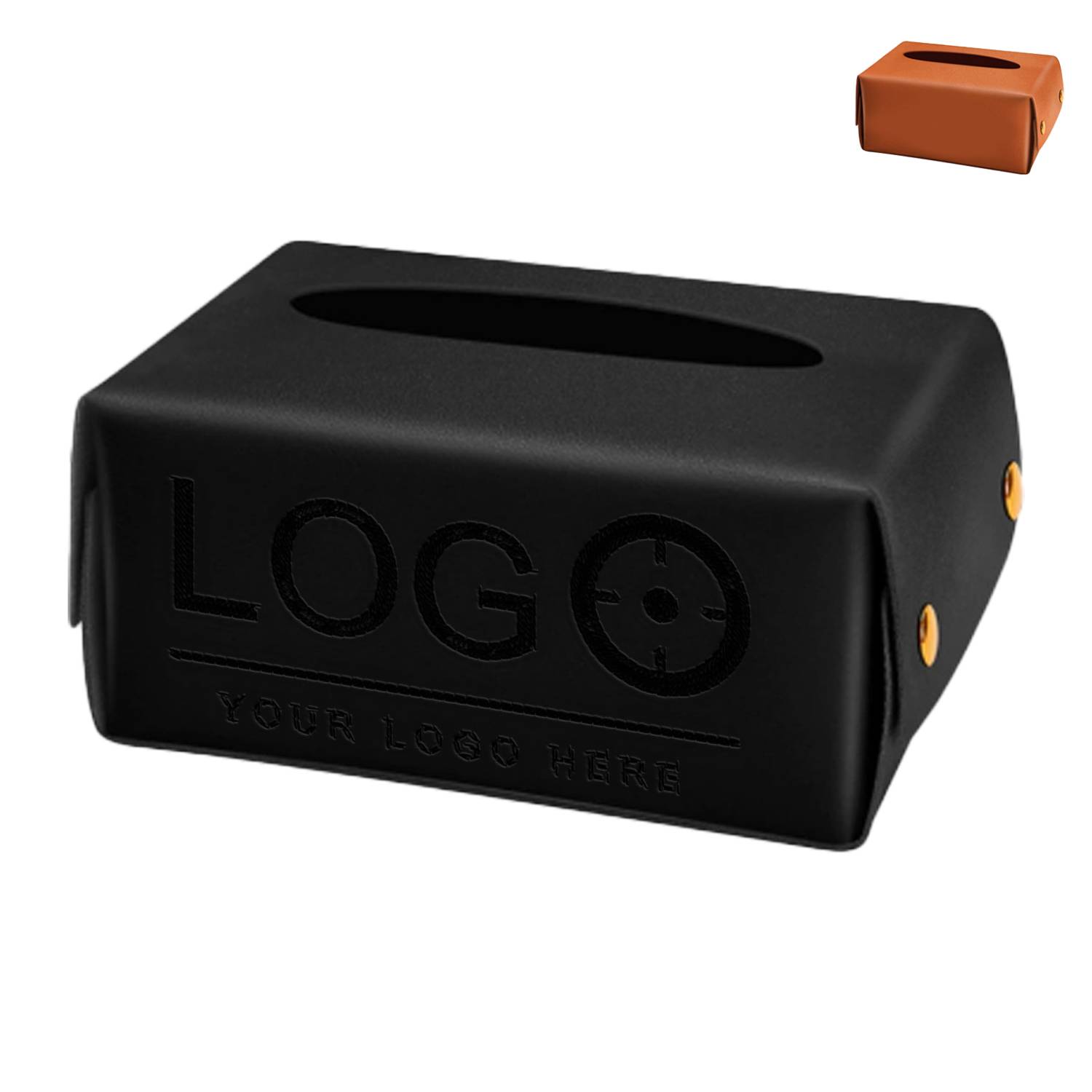 PU Leather Car Tissue Box