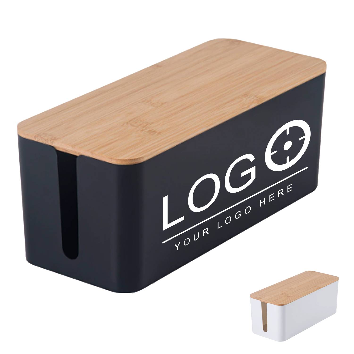 Bamboo Cable Management Box