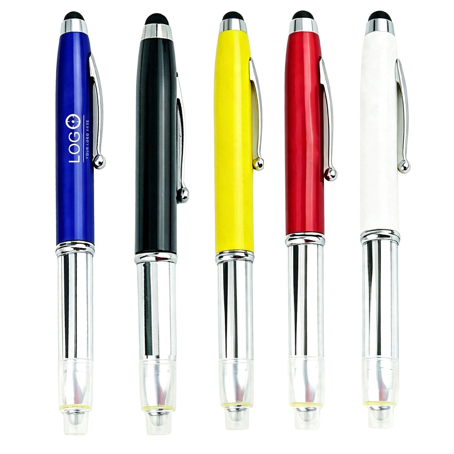 3-in-1 LED Writing Touch Stylus Pen