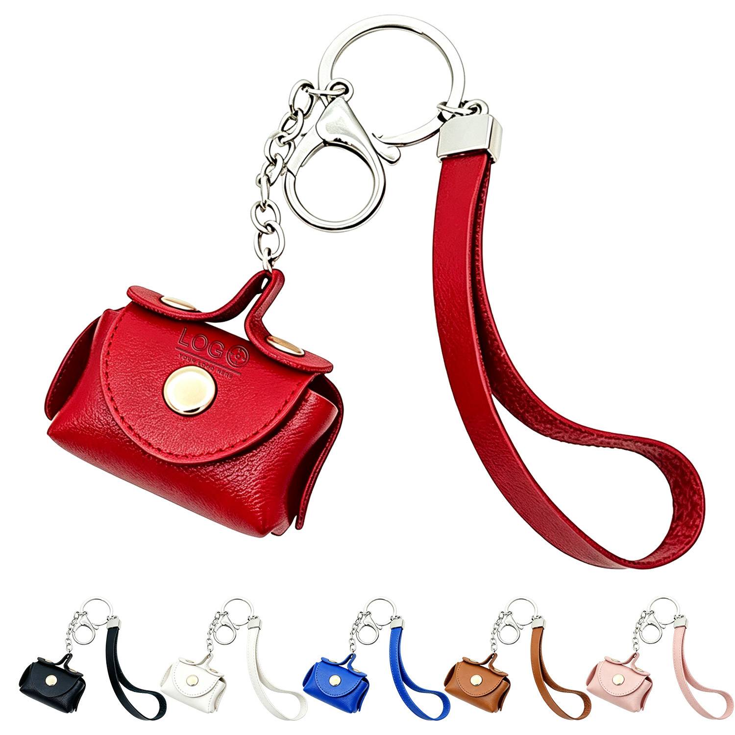 PU Leather Purse Shaped Keychain