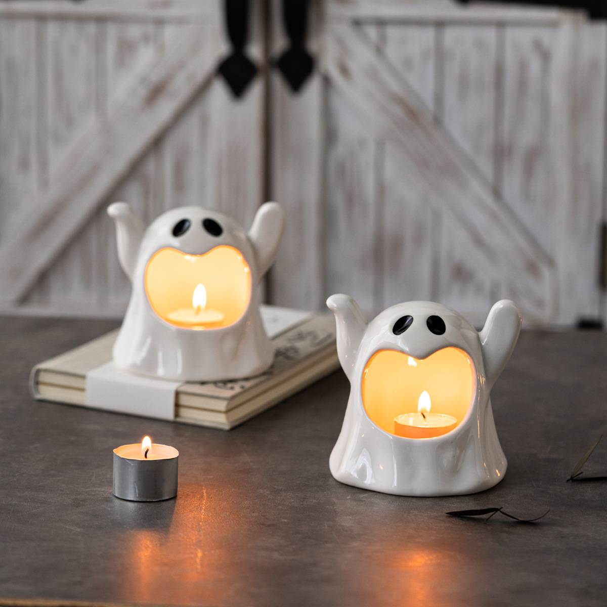 Adorable Halloween Ghost Candle Holder 2