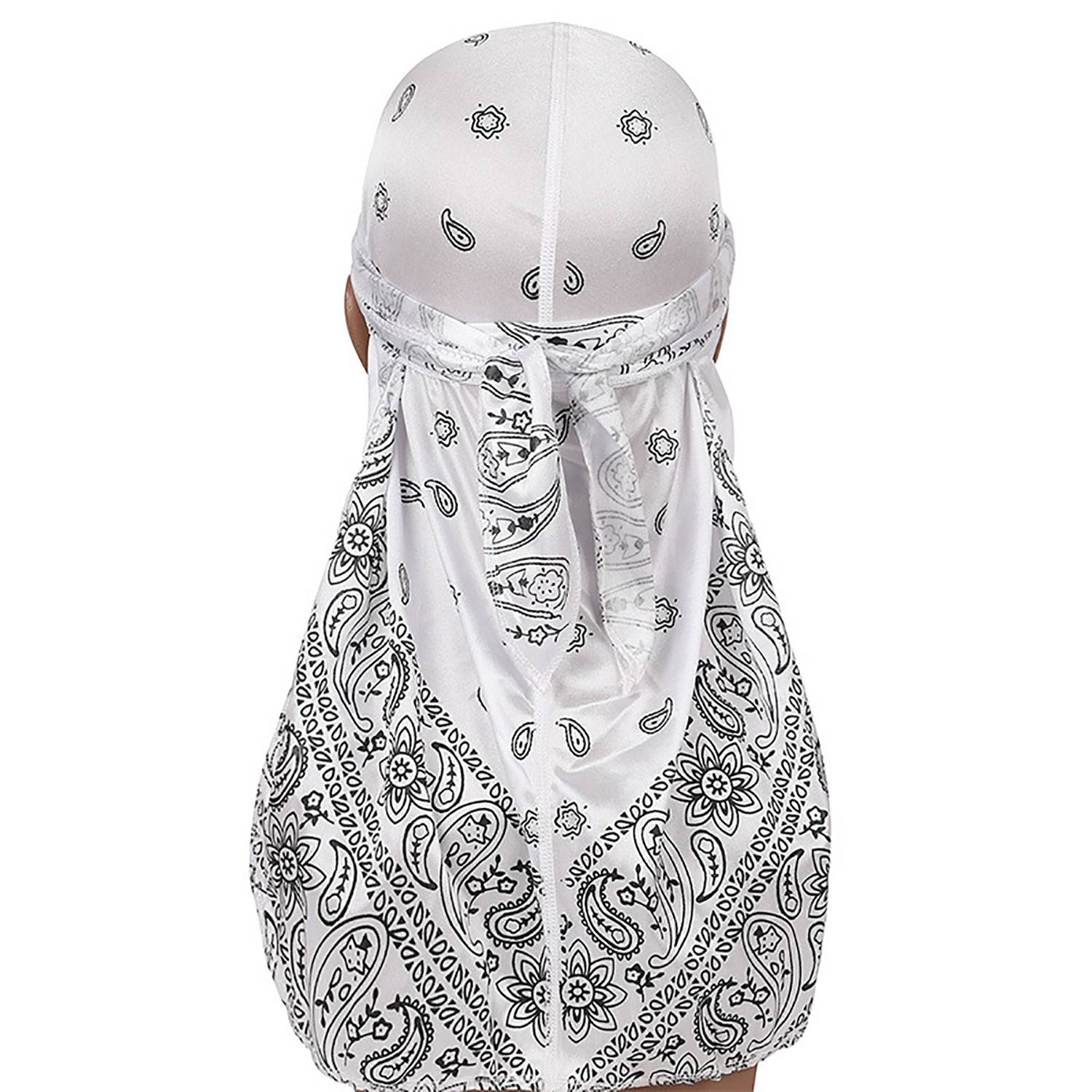 Unisex Silky Durag Long Tail Headwrap 6