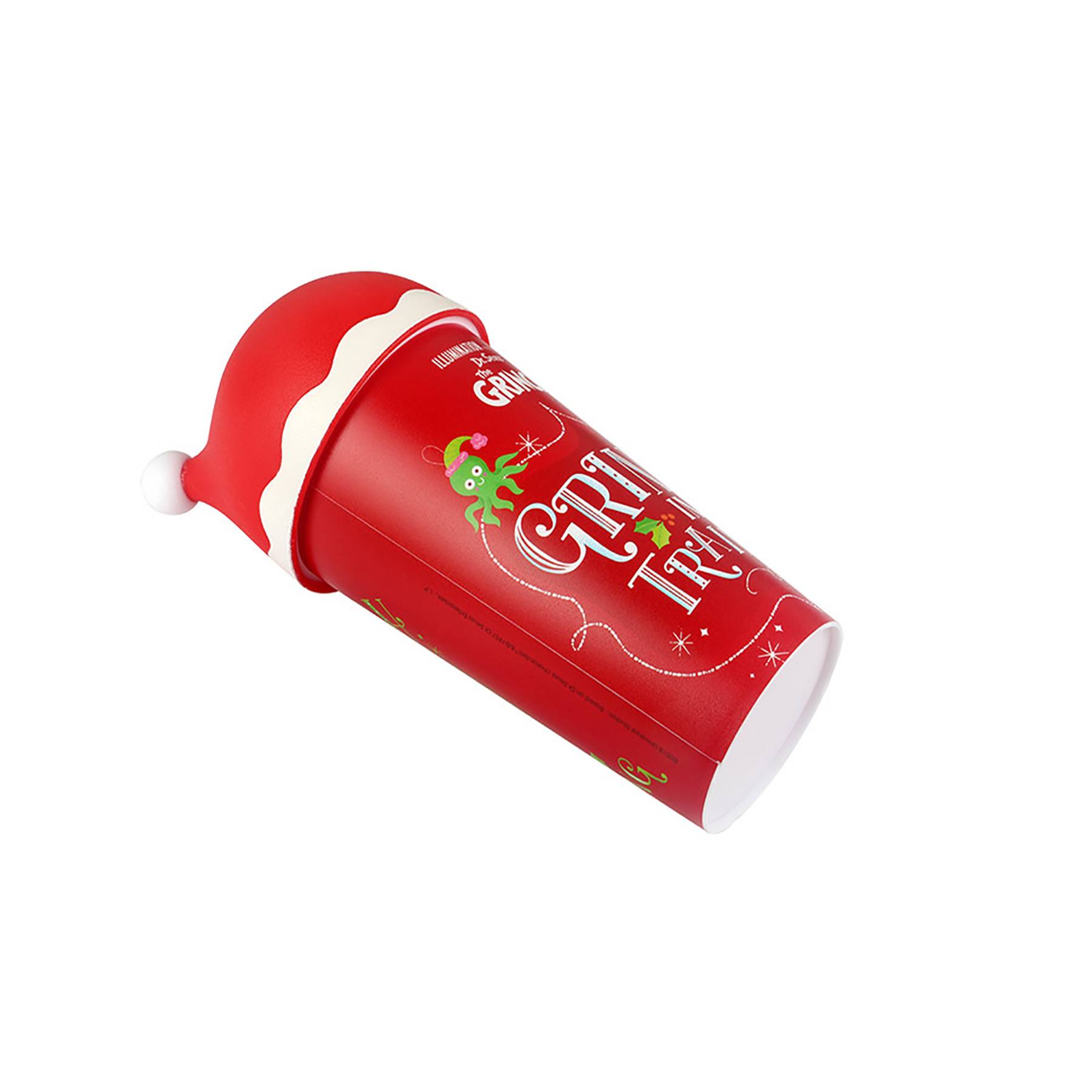 Customized Christmas Hat Straw Plastic Cup 3