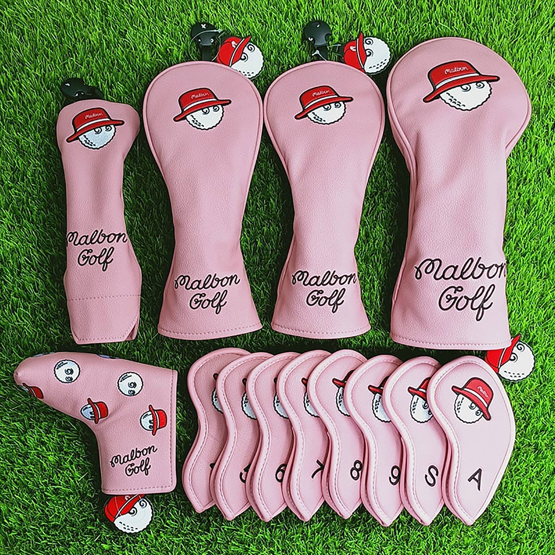 Leather Golf Iron Head Covers Set Headcover Fit All Brands 6