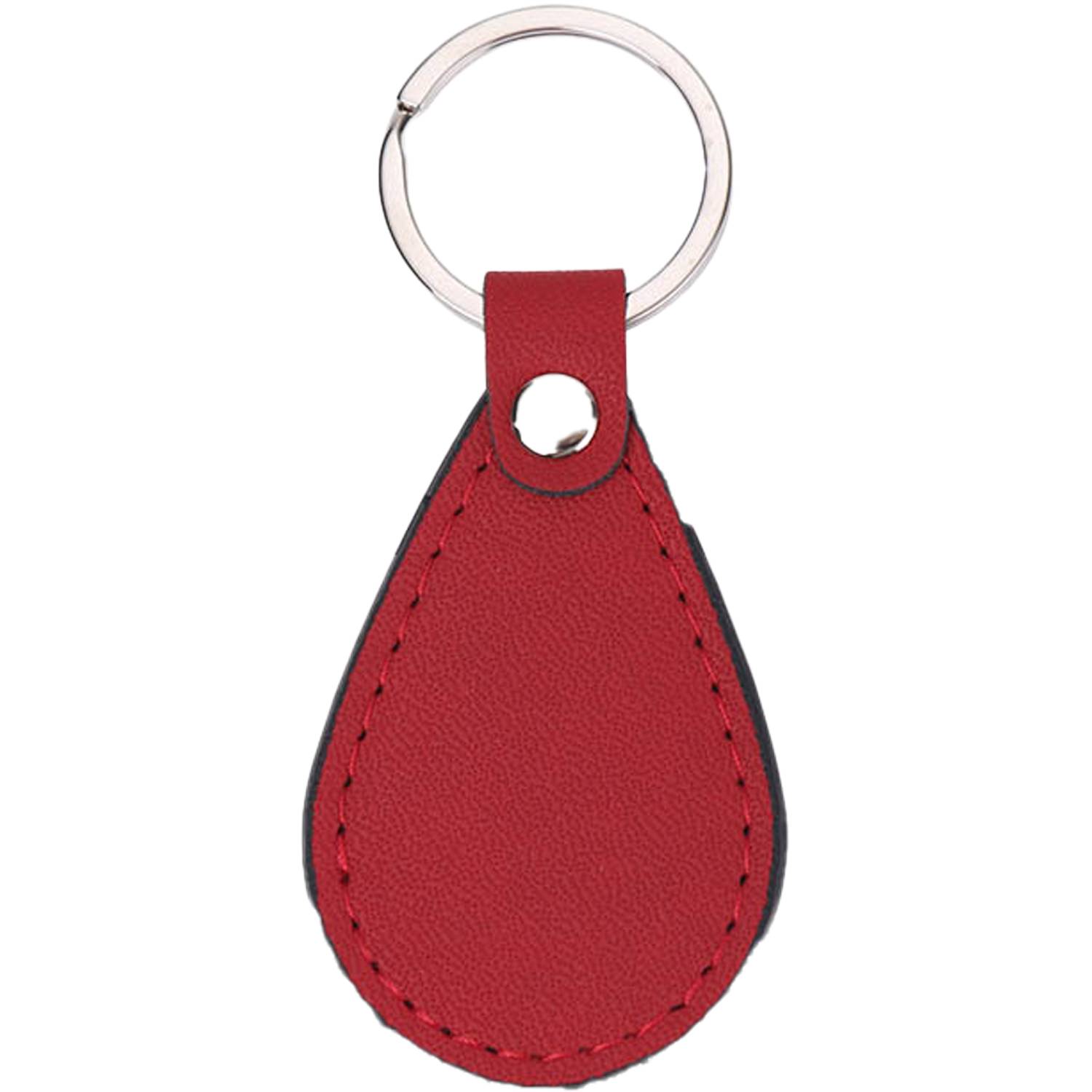 PU Leather Teardrop Car Keychain 5