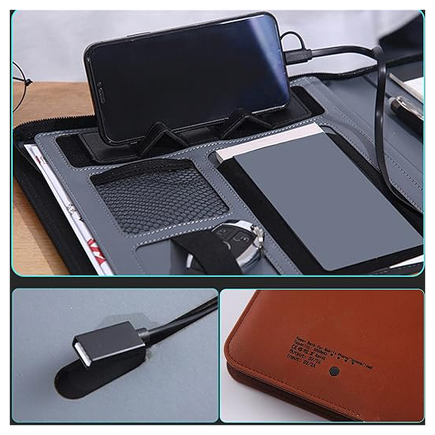 Notebook w/ Wireless Phone Charger 5