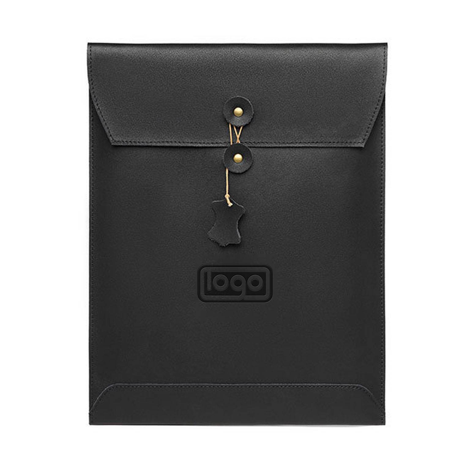 13'' PU Leather String Tie Closure A4 File Folder