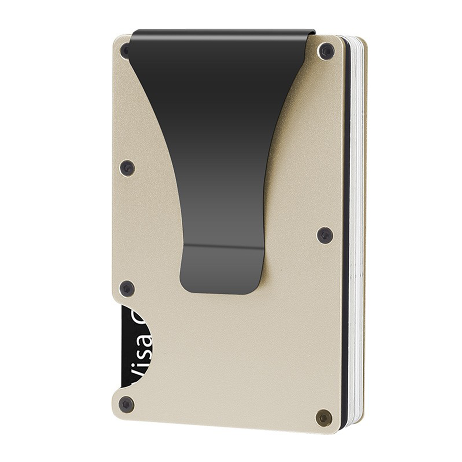 Slim Metal Wallet with Money clip 7