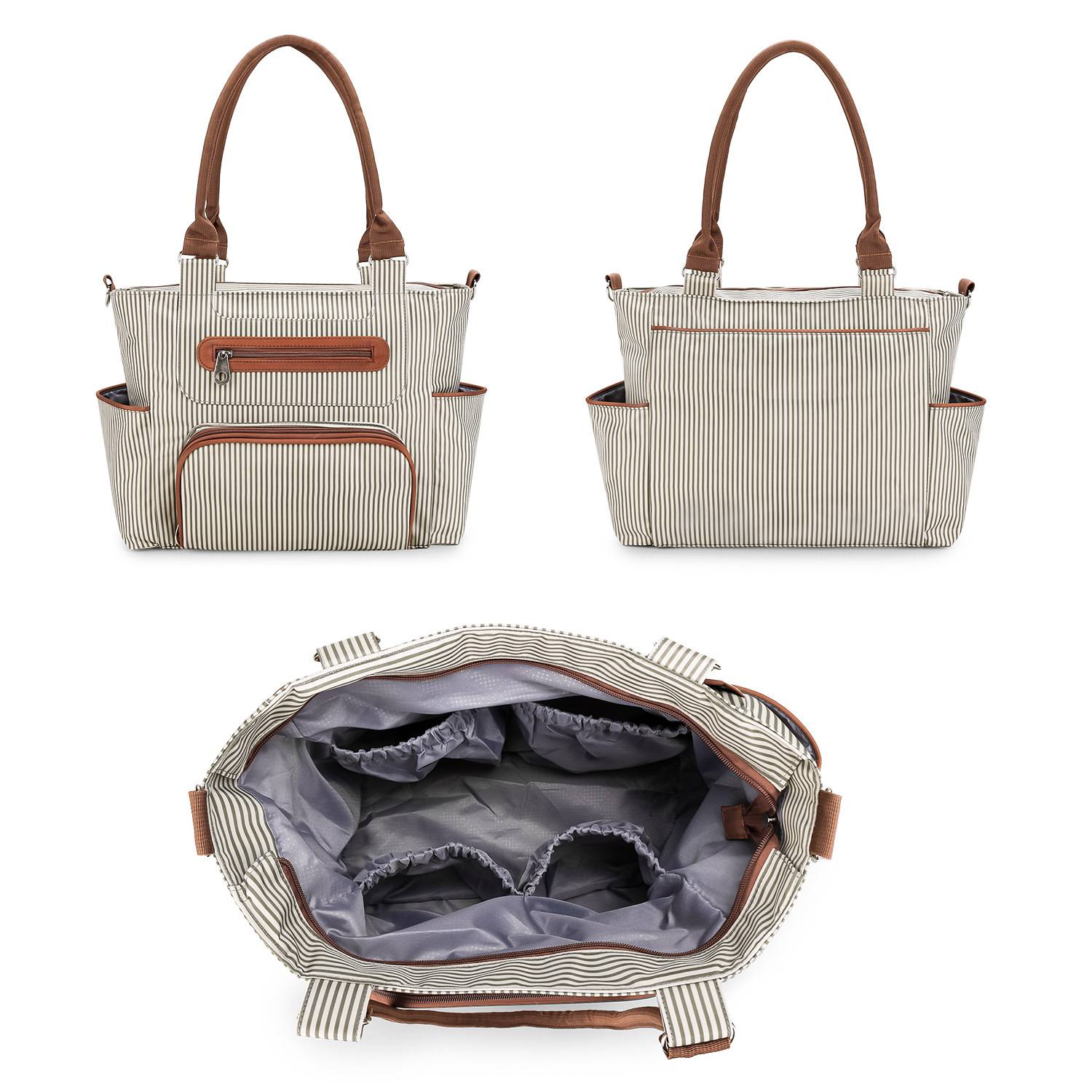 Polyester portable diaper tote bag set 10