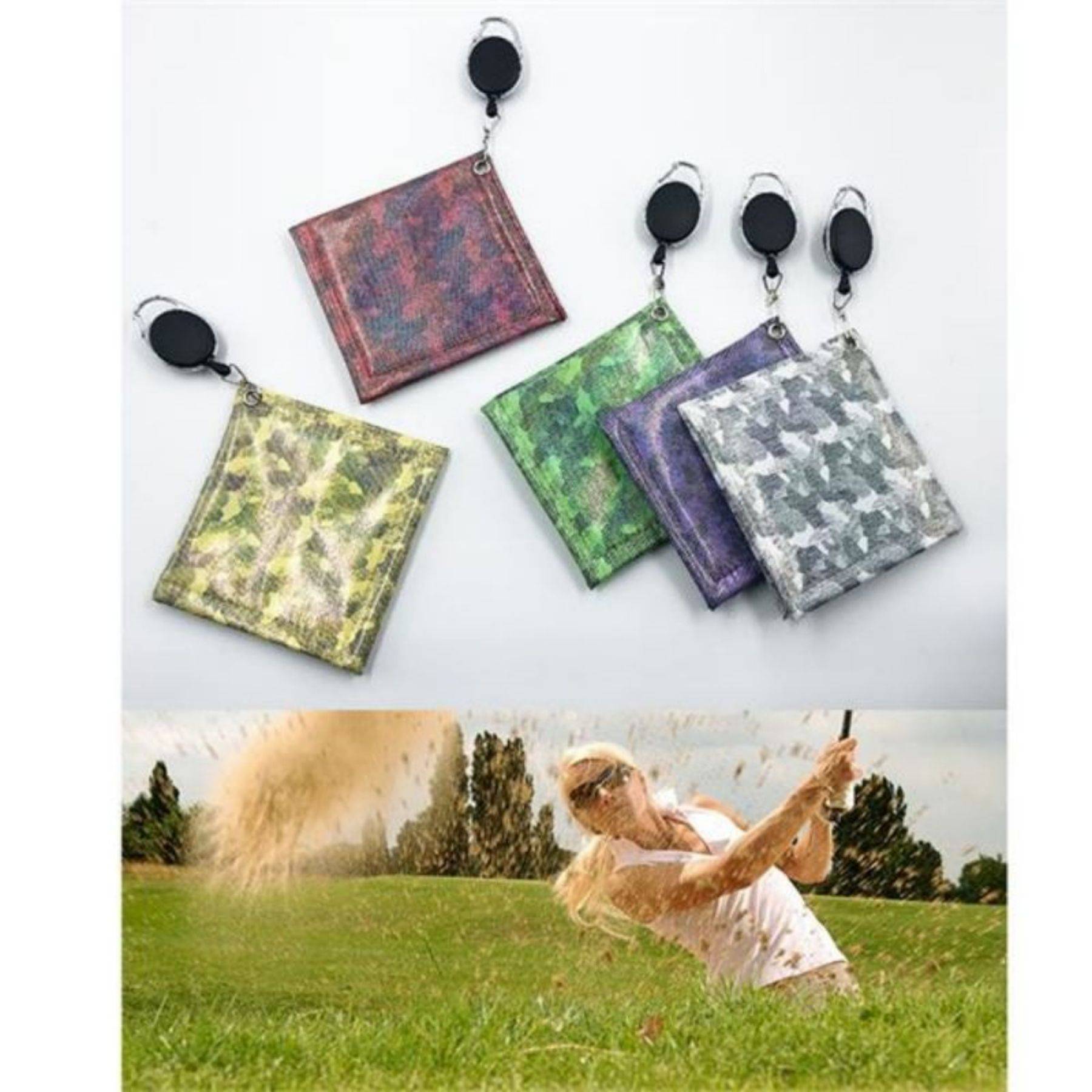 Golf Ball Cleaner/Washer Towel With Keychain 6
