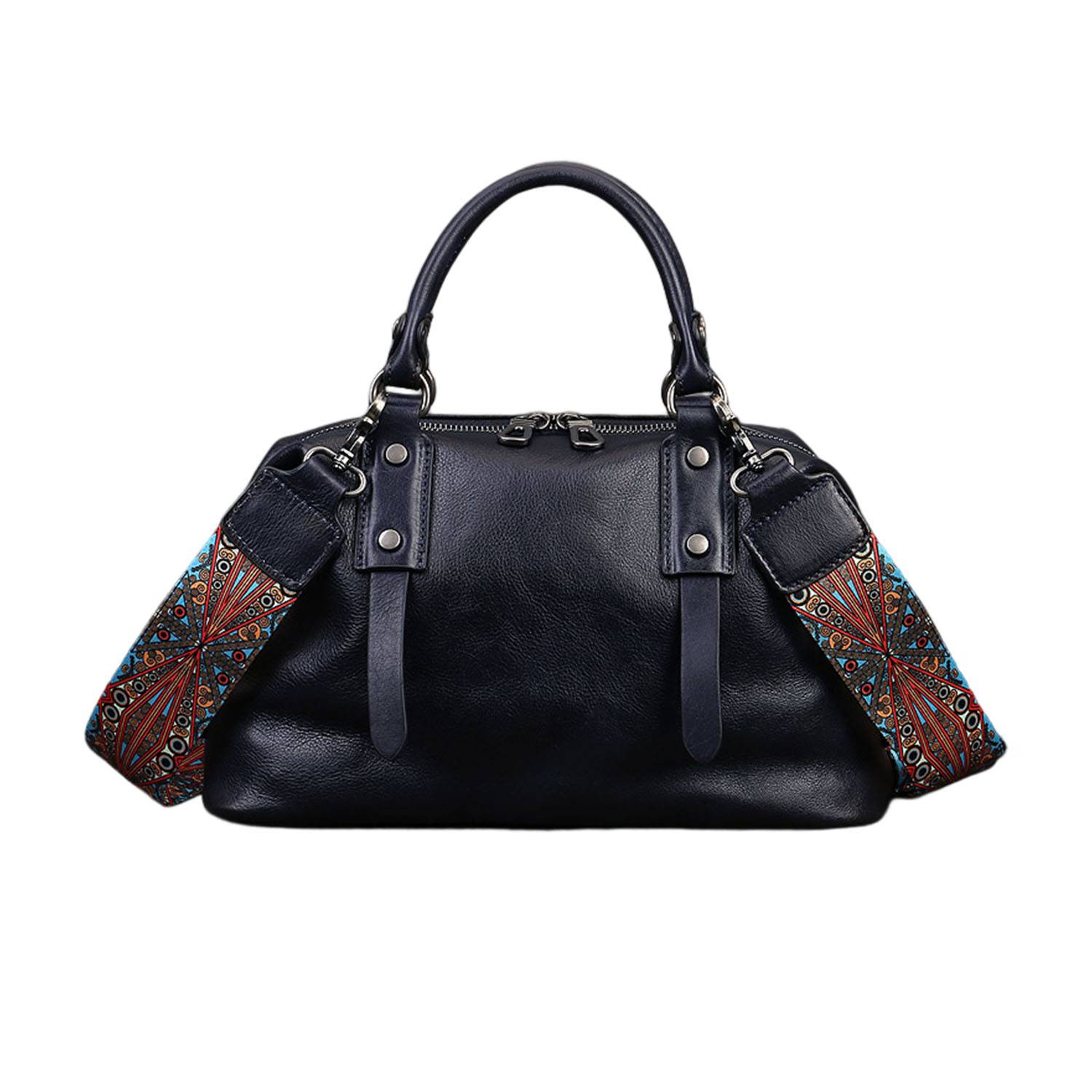 Genuine cowhide tote bag 7