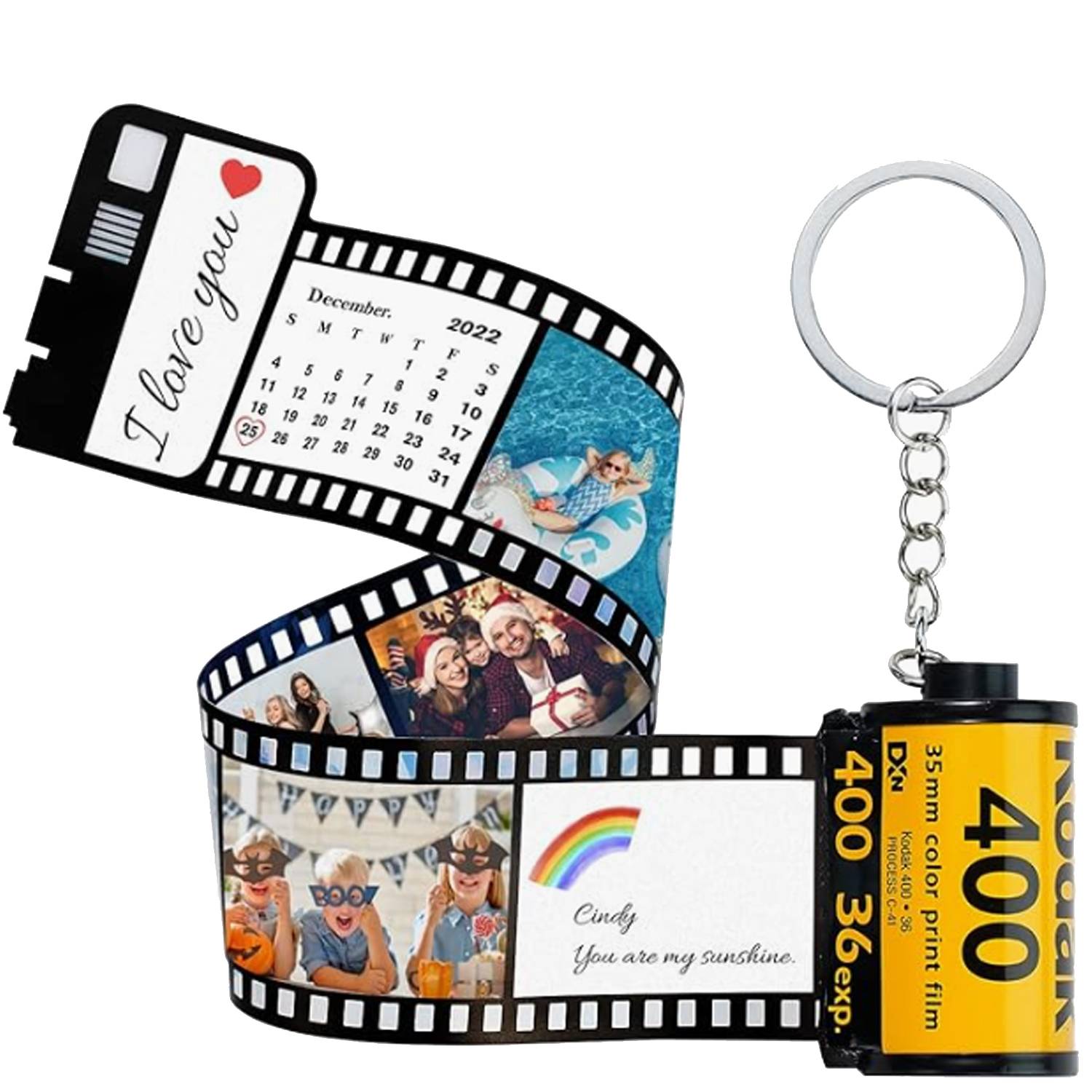 Custom Memory Film Roll Keychain 3
