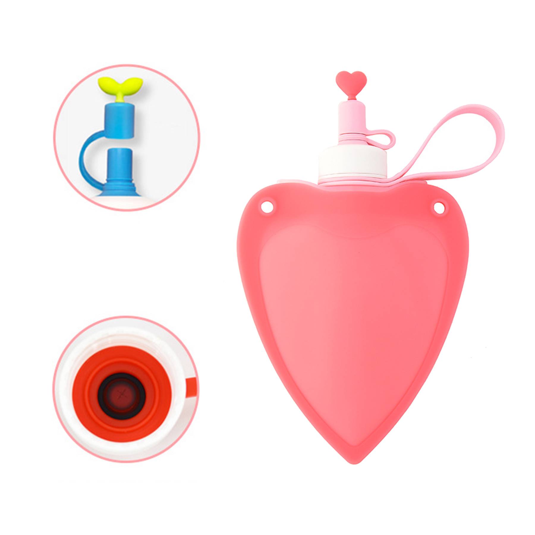 8.7oz Silicone Children's Folding bottle 8