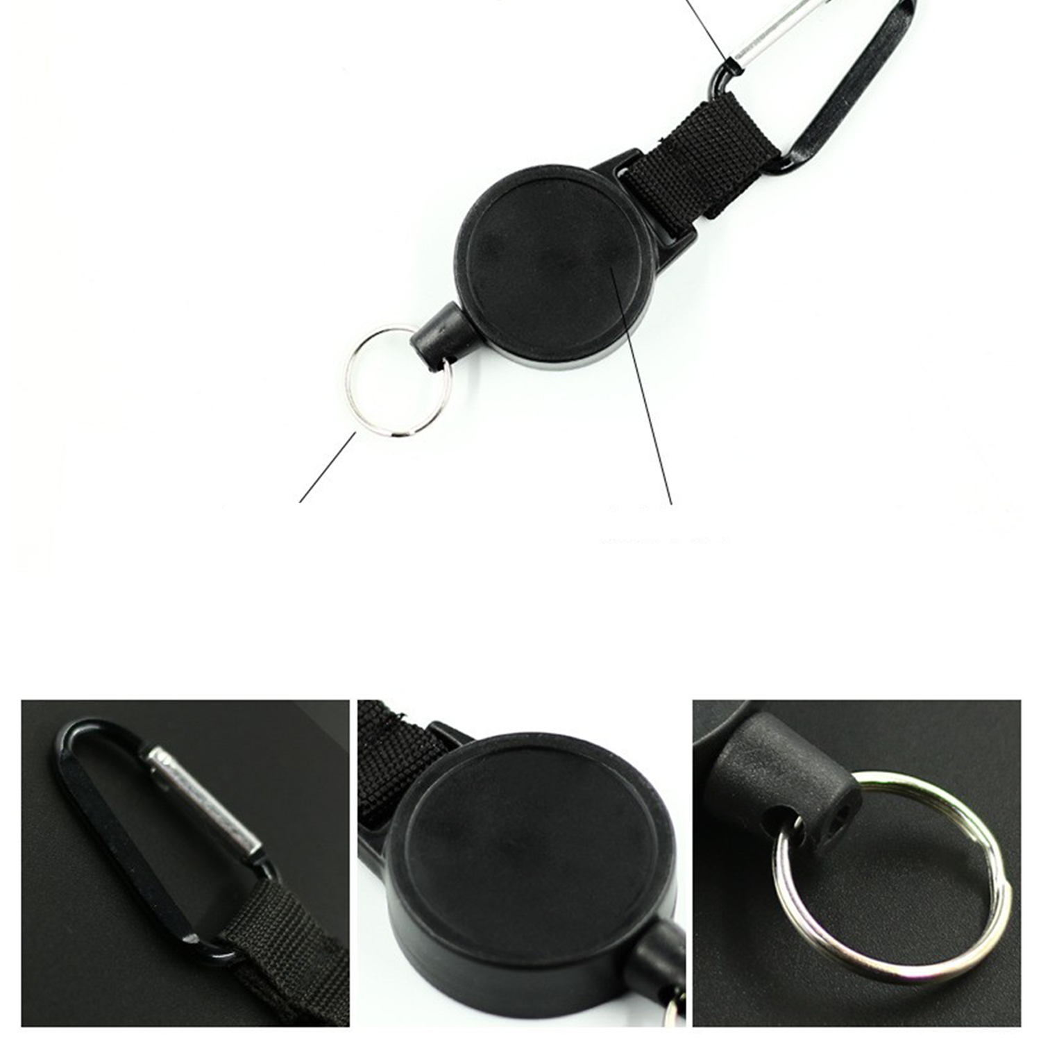 High elastic webbing anti-theft telescopic clip 4
