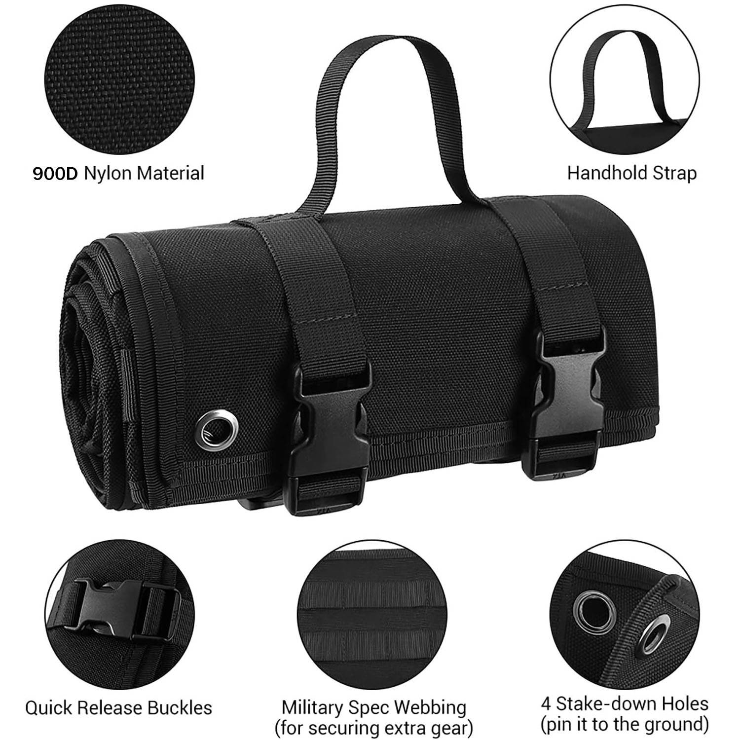 Foldable Waterproof Nylon Shooting Mat for Outdoors 7