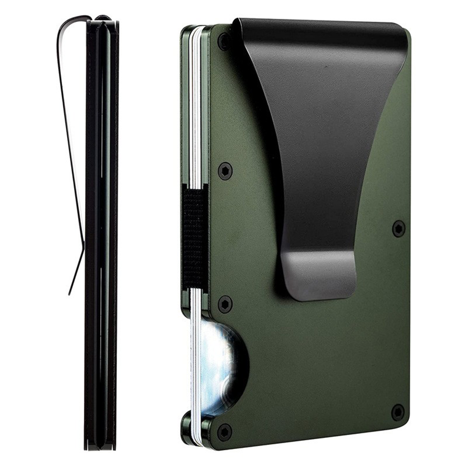 Slim Metal Wallet with Money clip 4