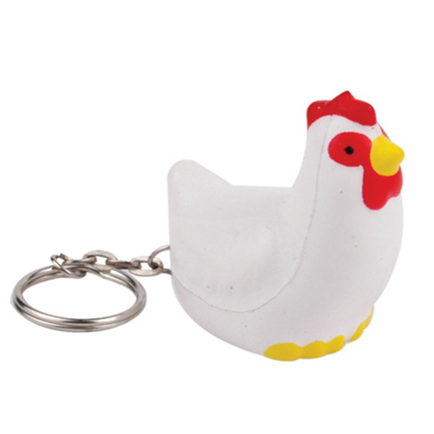 PU Hen Shape Squeeze Stress Relief Toy With Keychain 4