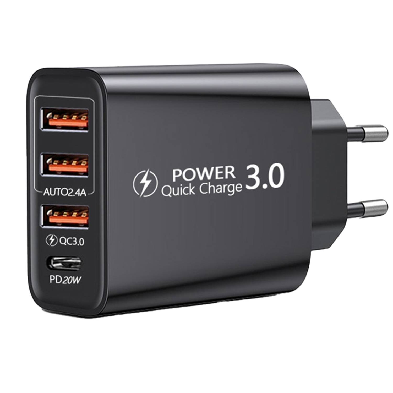 USB Multiport Fast Charging Power Adapter 4
