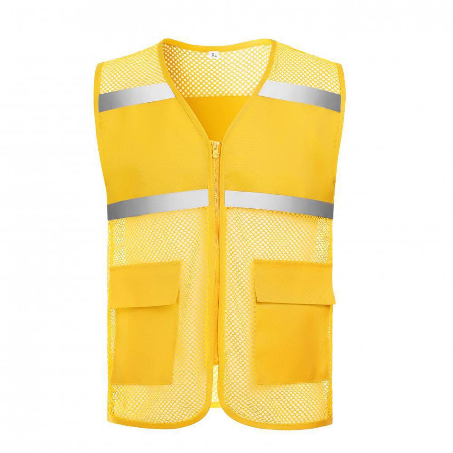 Hi Viz Reflective Polyester Mesh Safety Vest 5