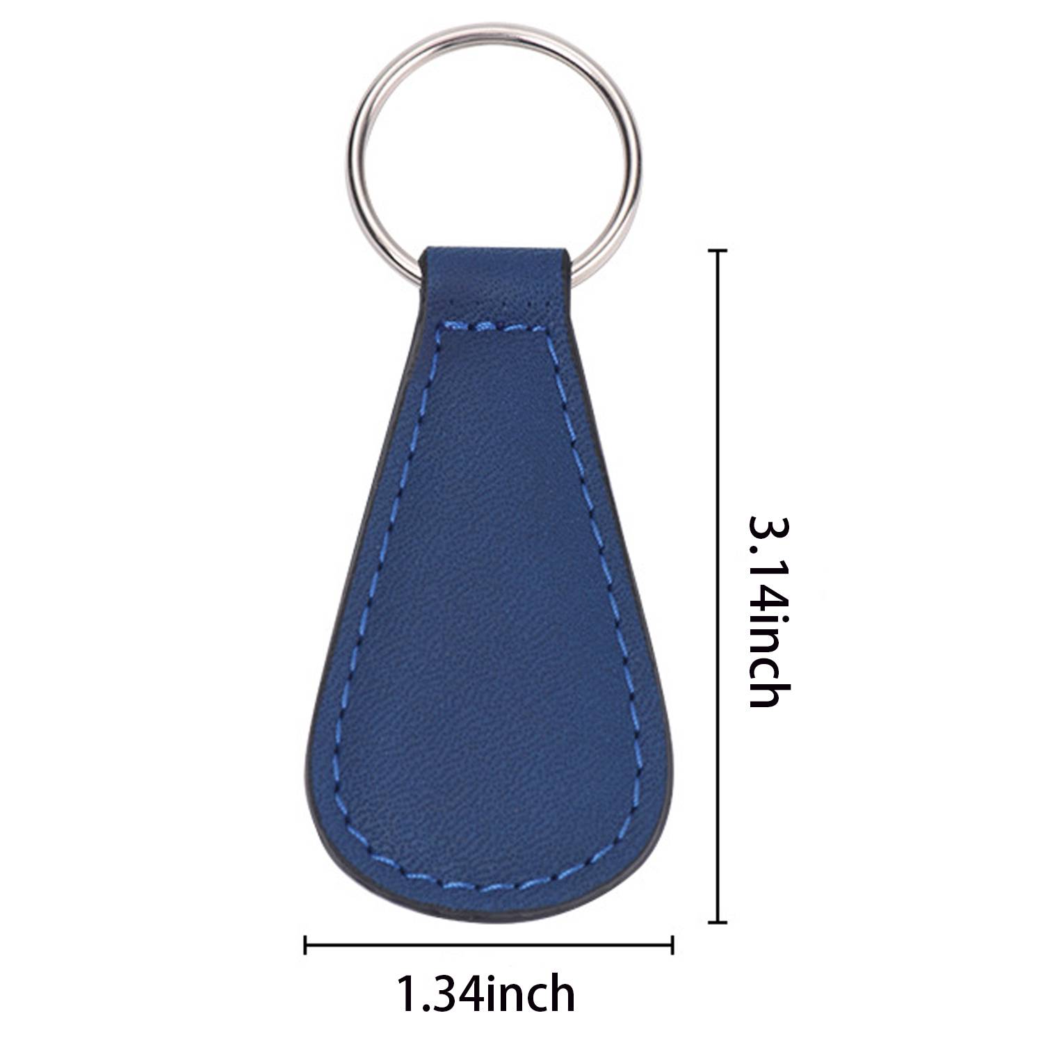 PU Leather Square Keychain 10