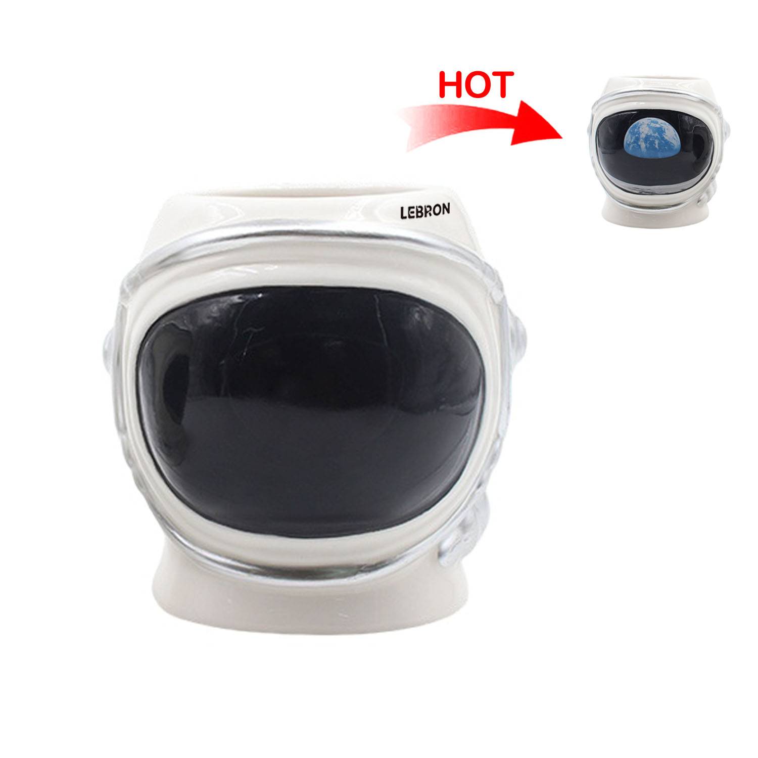 21oz Color-Changing Ceramic Mug – Astronaut Helmet Design