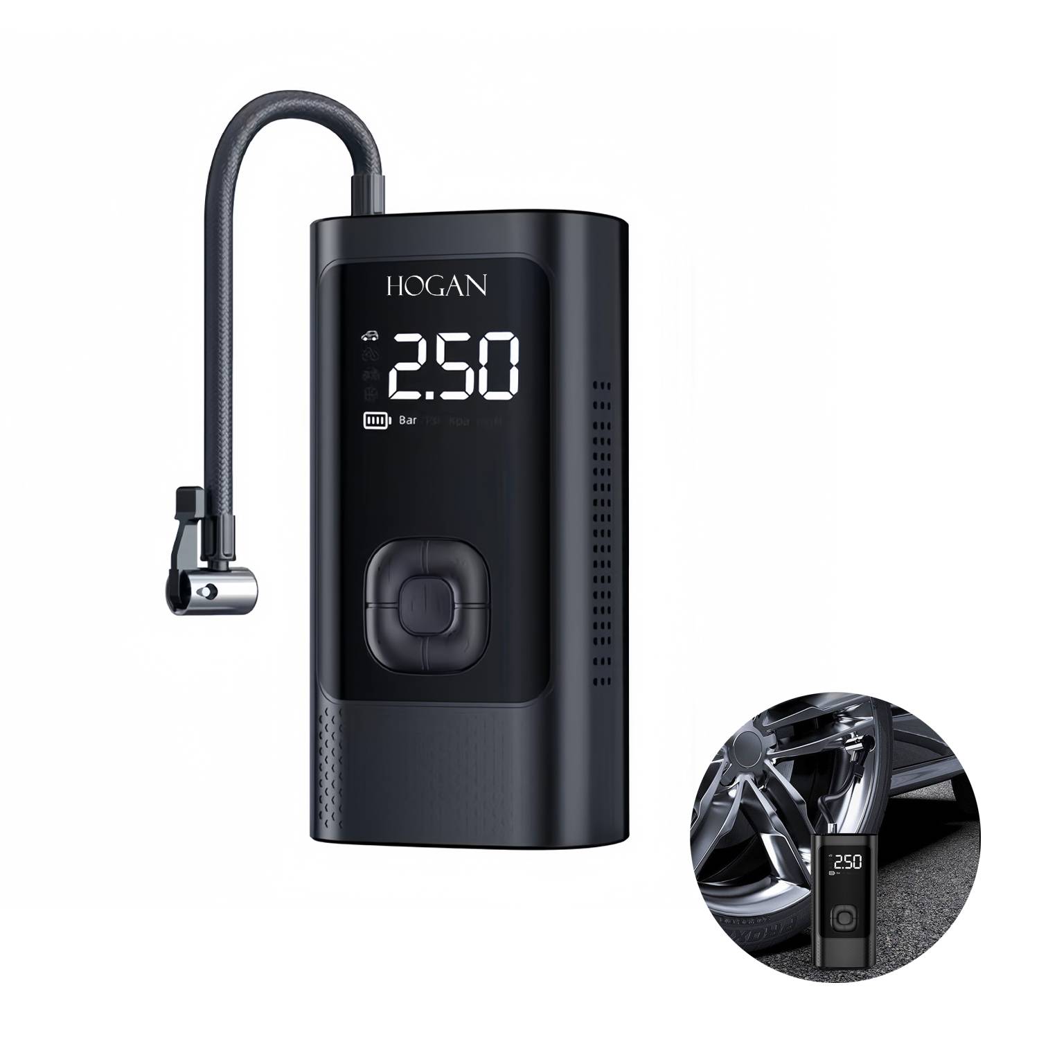 Portable wireless intelligent inflator pump