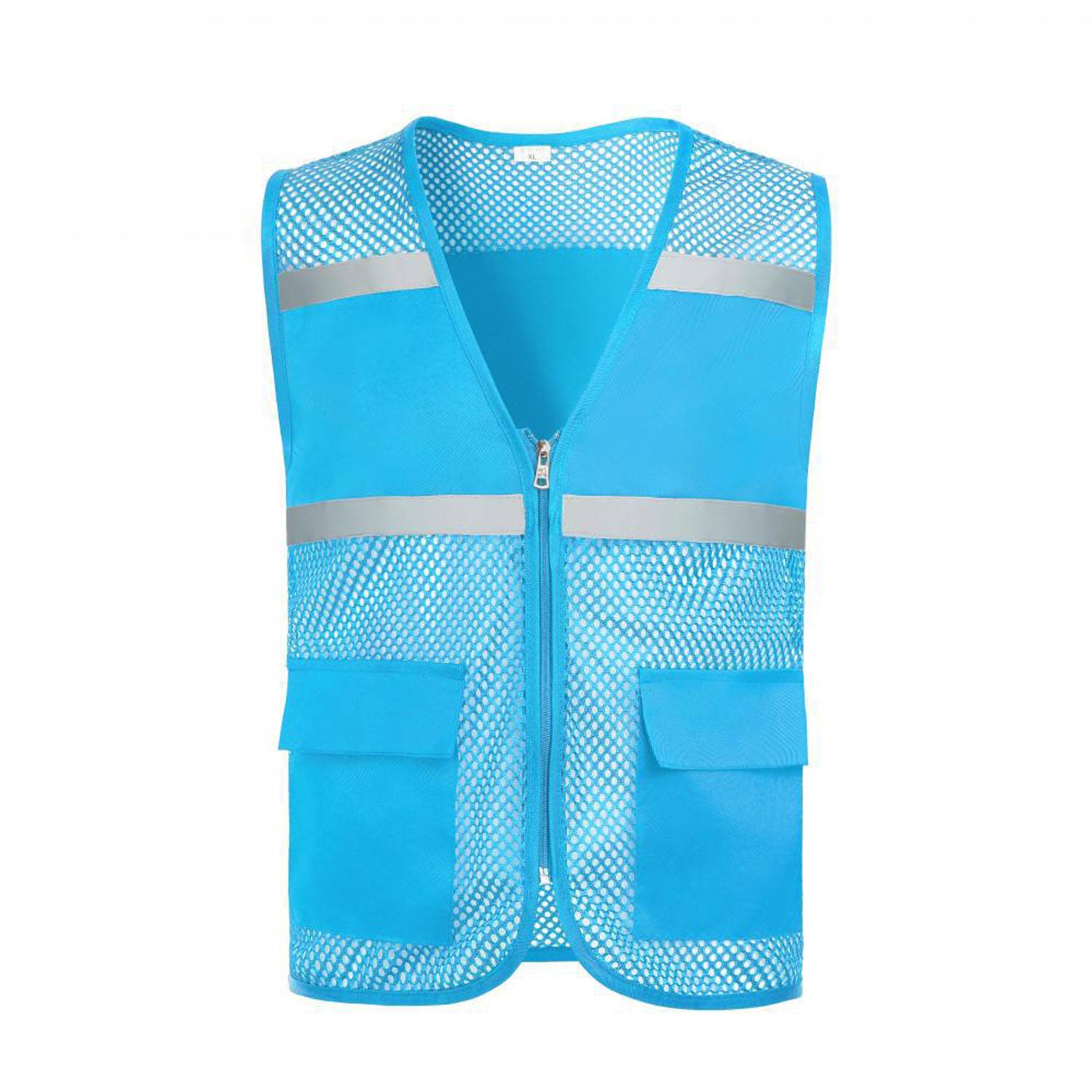 Hi Viz Reflective Polyester Mesh Safety Vest 6