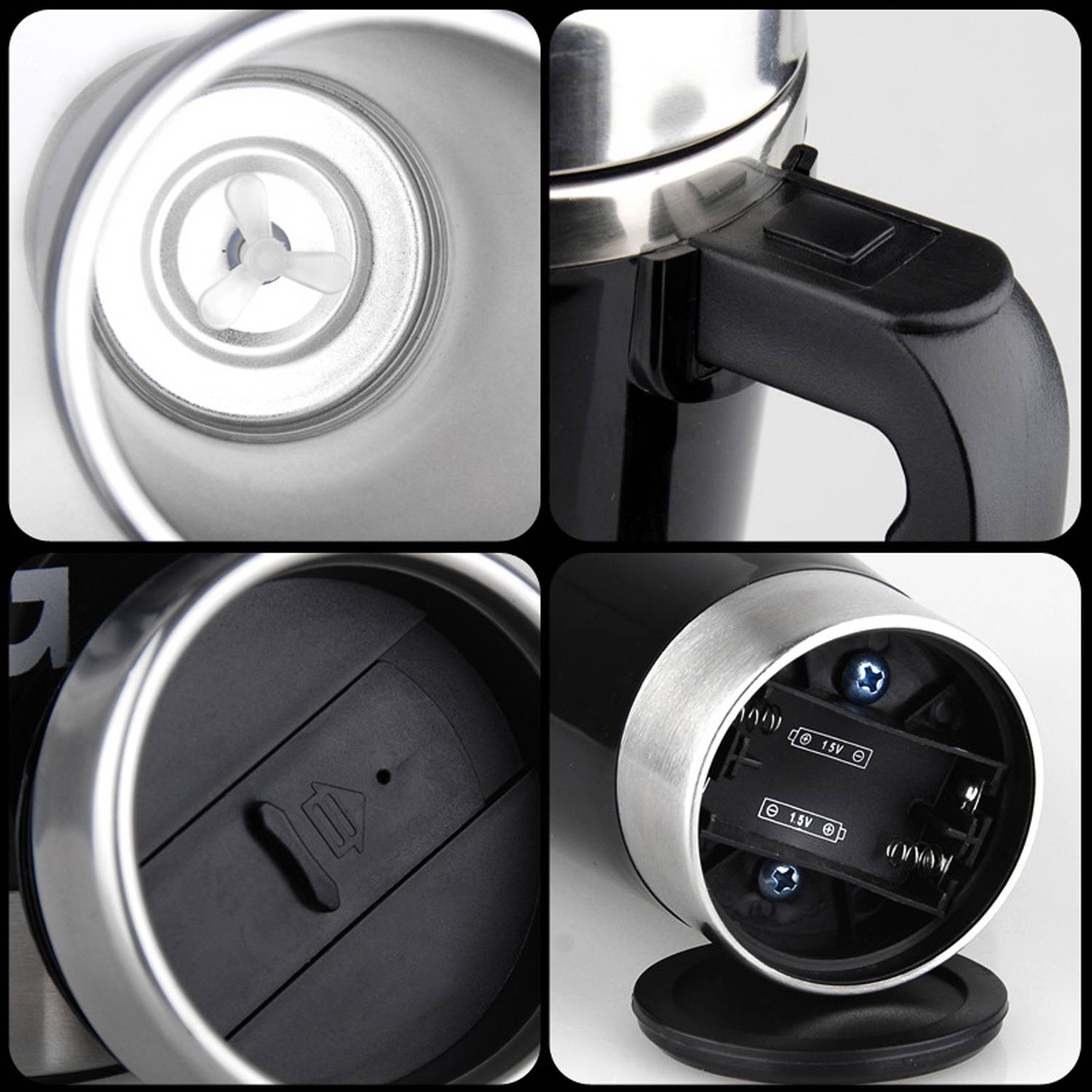 15oz Stainless Steel Self Stirring Mug 6