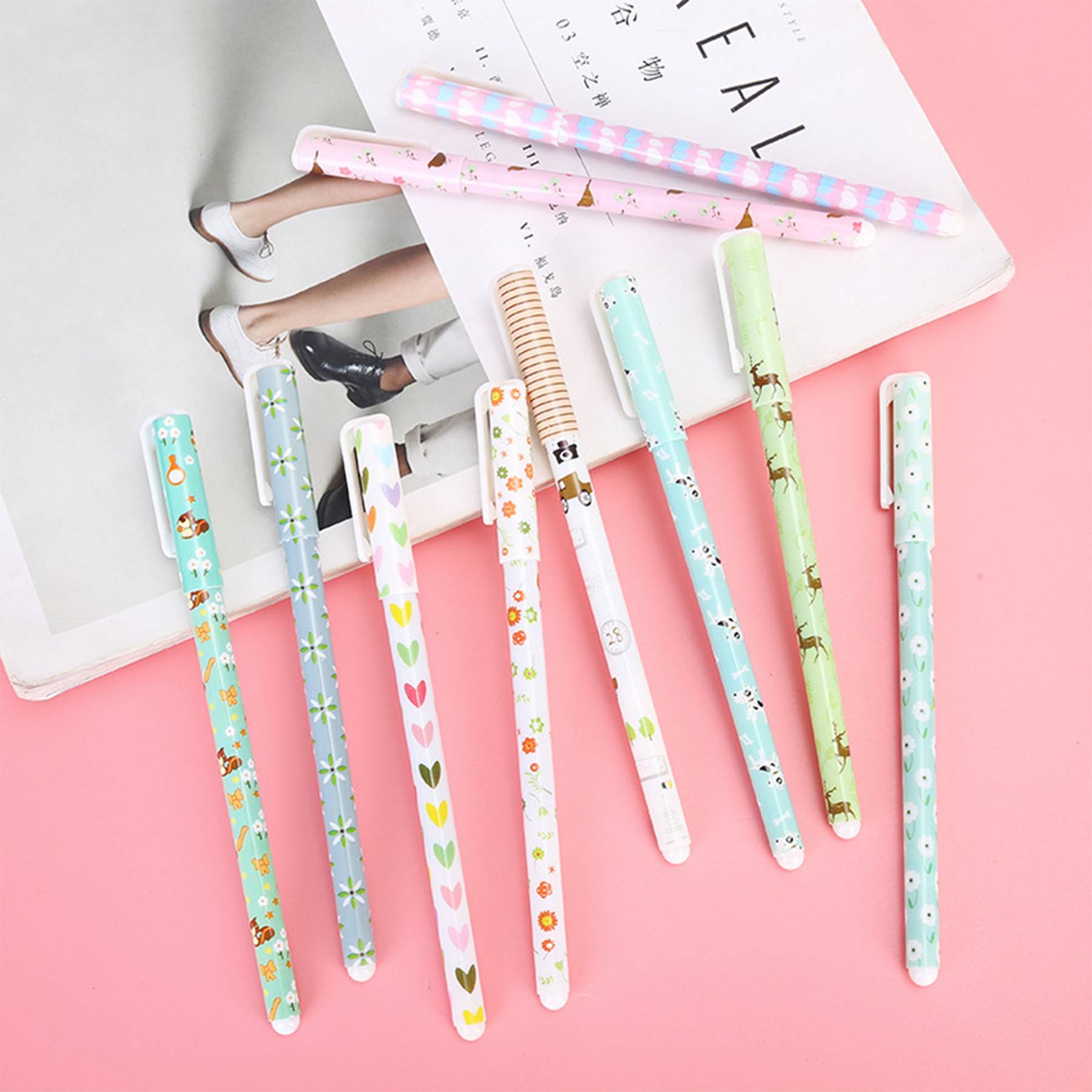 Creative cute little fresh gel pens 10 sets 6