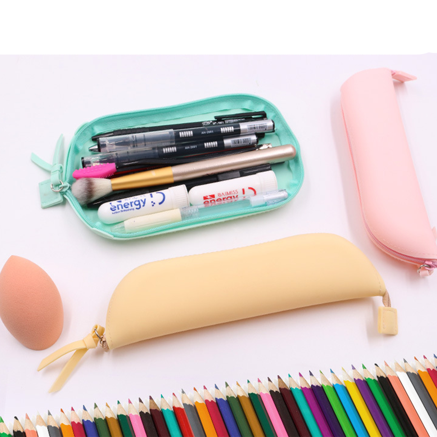 Silicone Organizing Cosmetics with Zipper 5